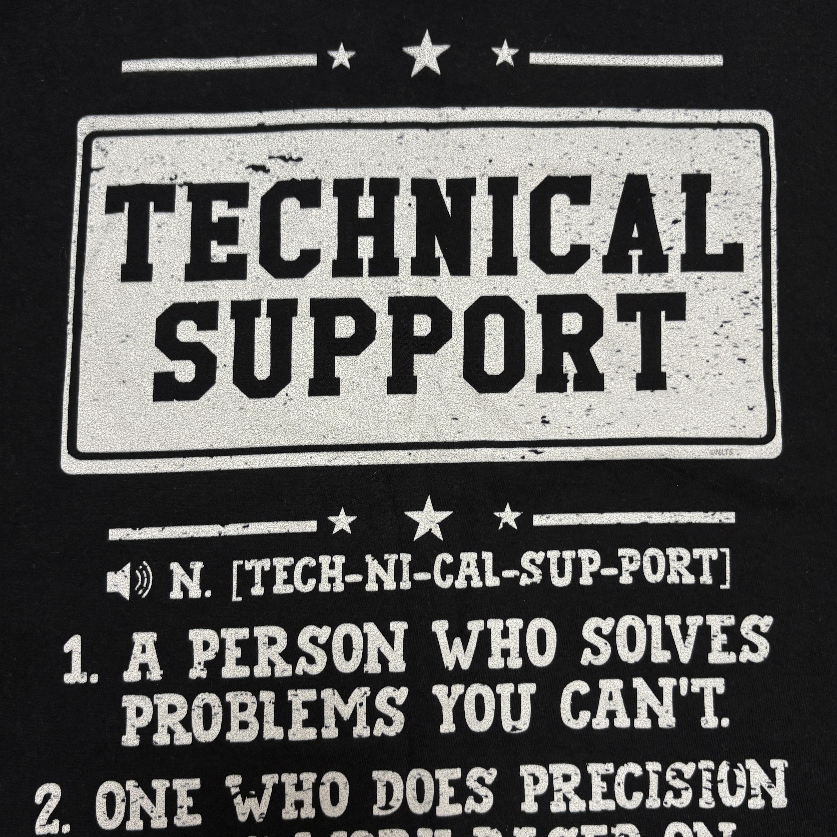 Vintage Humor Shirt Technical Support Tech Computer Microsoft Funny Size US XL / EU 56 / 4 - 4 Thumbnail