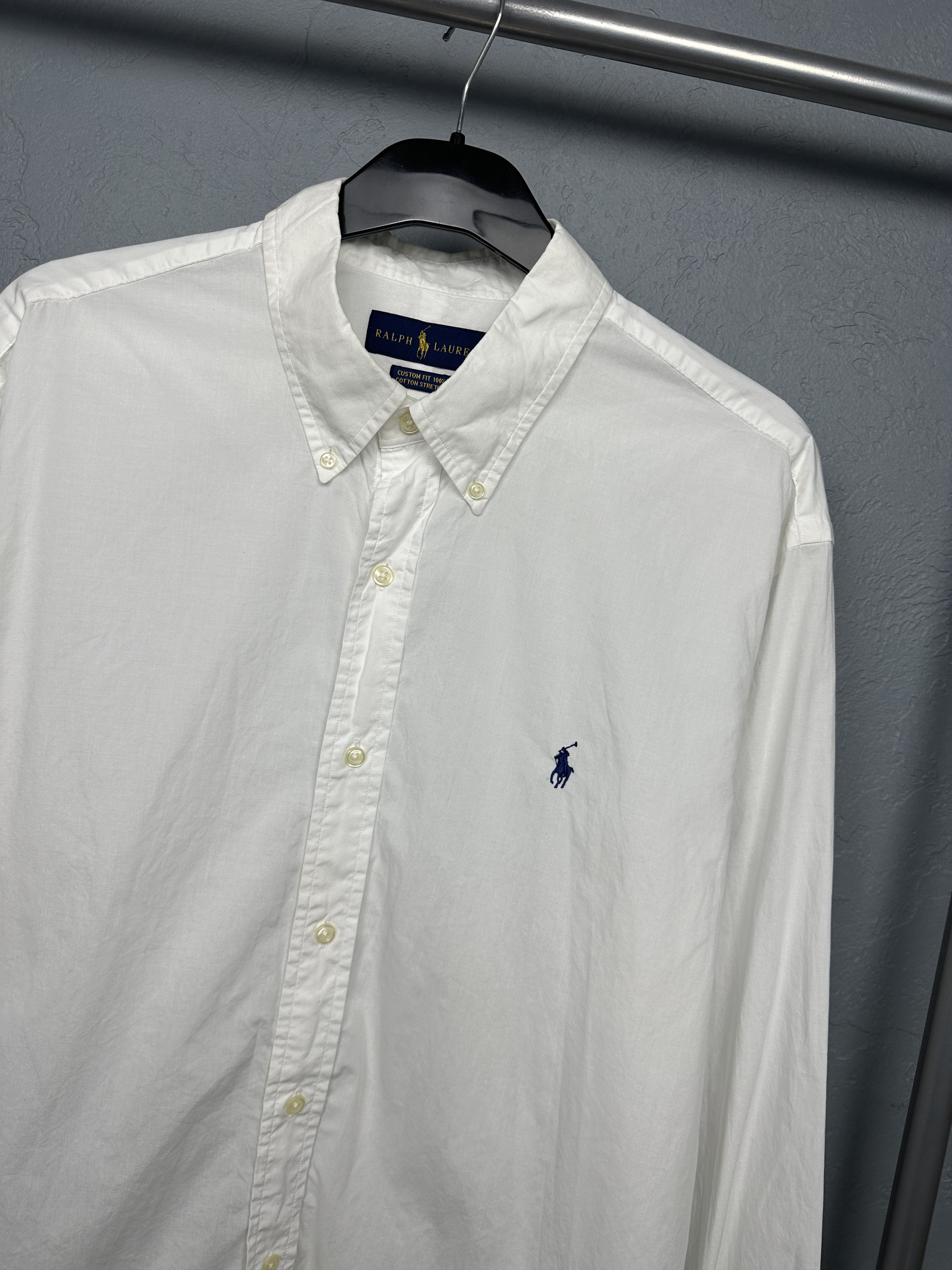 Polo Ralph Lauren Polo Ralph Lauren Mens Long Sleeve White Shirt Size US XL / EU 56 / 4 - 2 Thumbnail