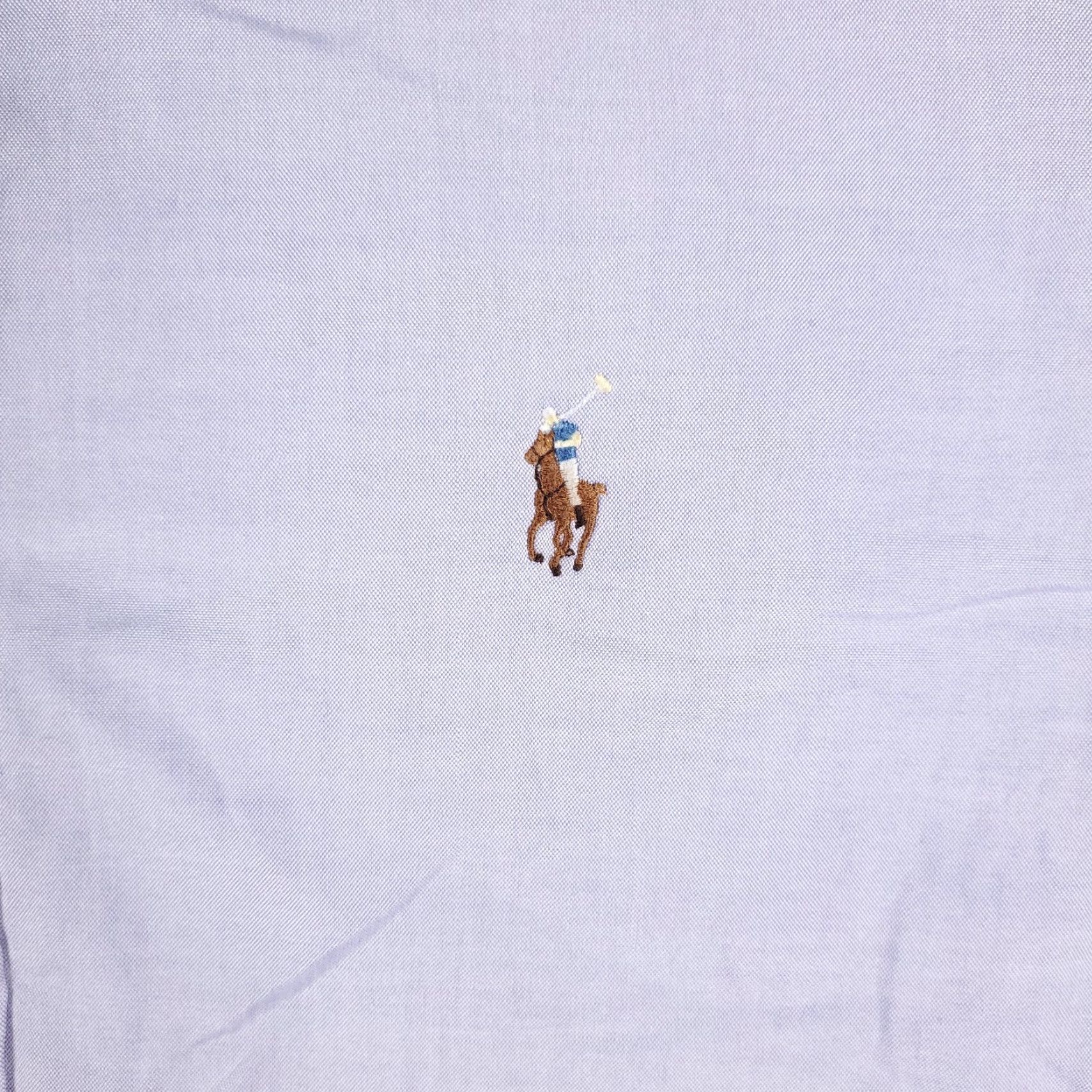 Ralph Lauren Ralph Lauren Dress Shirt Mens 16.5 Purple Long Sleeve Button-Down Regular Fit Size 42R - 3 Thumbnail