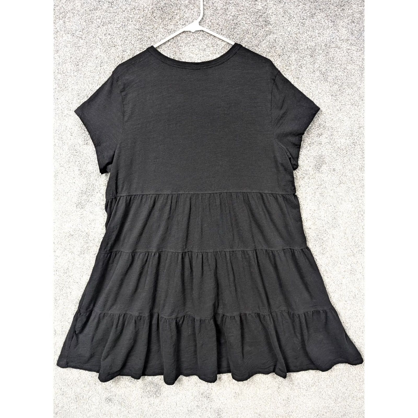 Vintage Dark Feminine Sundress XL Indie Witchy Boho Grunge Goth Artsy Hipster Romantic Black Casual Womens Size XL / US 12-14 / IT 48-50 - 6 Thumbnail