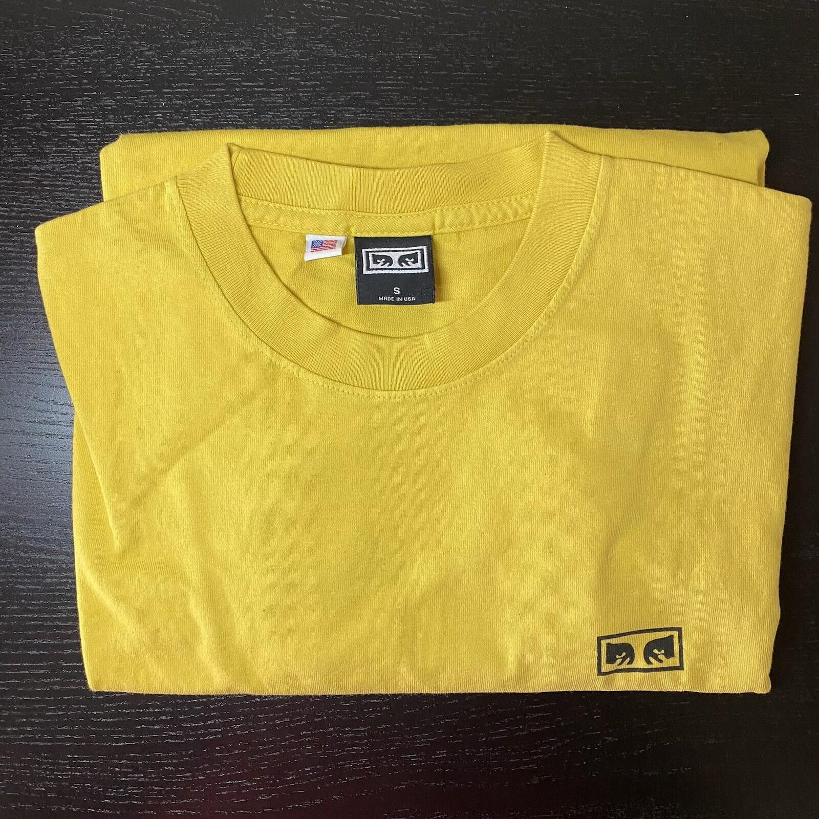Obey Obey No One Graphic T-shirt Men Size M Mustard Short Sleeve Size US S / EU 44-46 / 1 - 1 Thumbnail