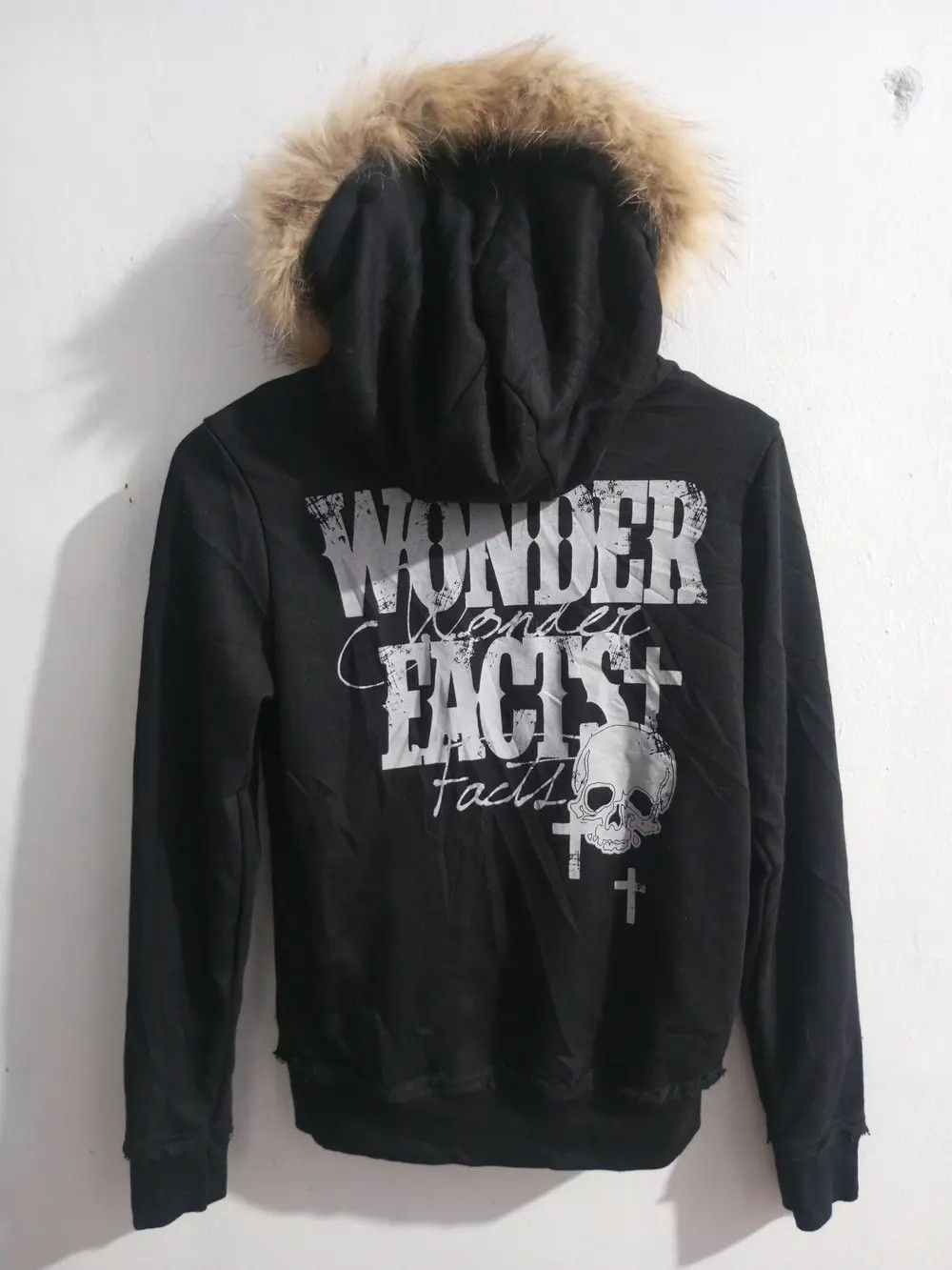Vintage Vintage Ghost of harlem distressed fur hoodies Size US S / EU 44-46 / 1 - 2 Thumbnail