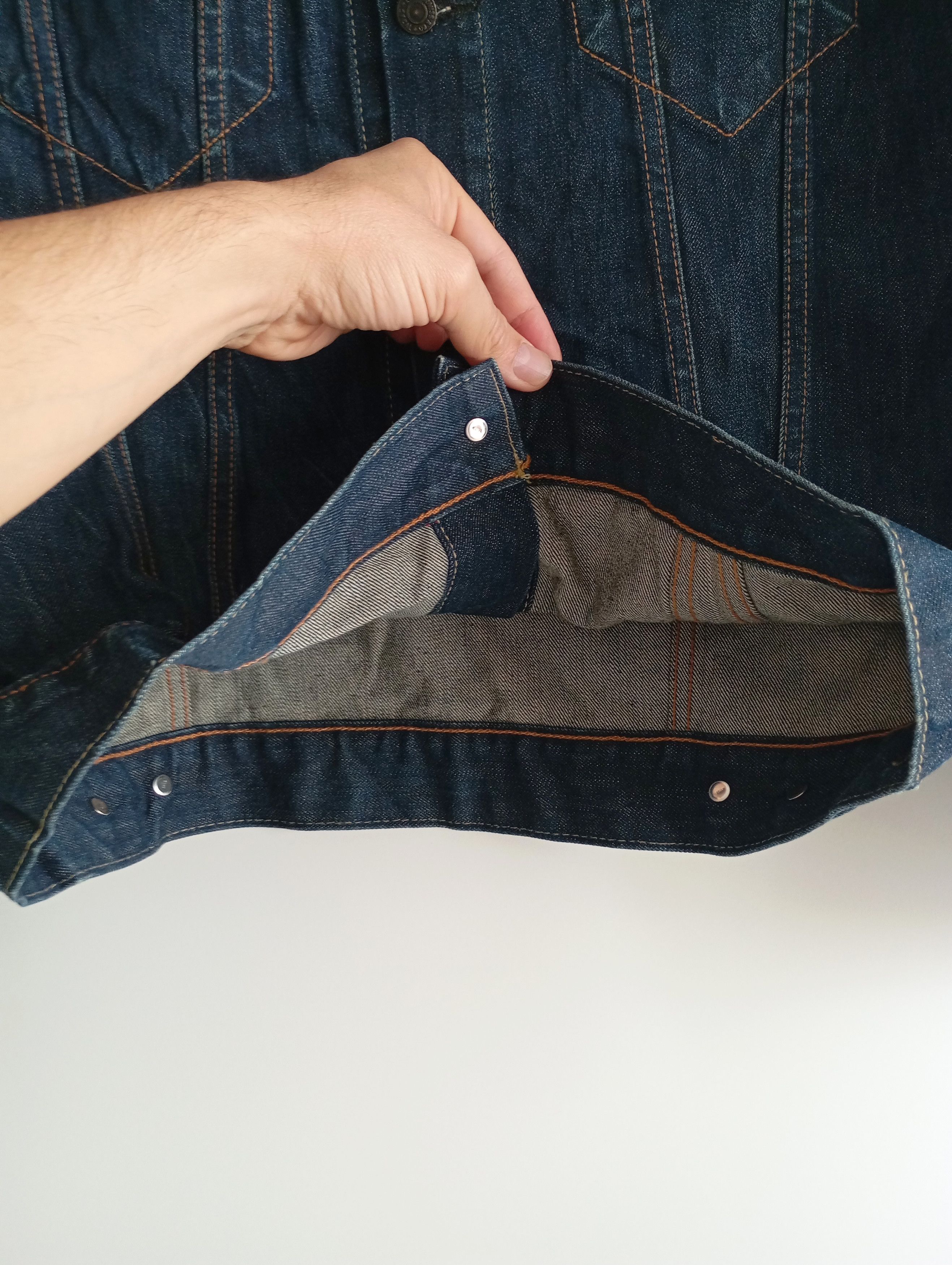 Levi's Levi's Denim Indigo Trucker Jacket Biker Vintage Classic Y2K Size US XL / EU 56 / 4 - 6 Thumbnail
