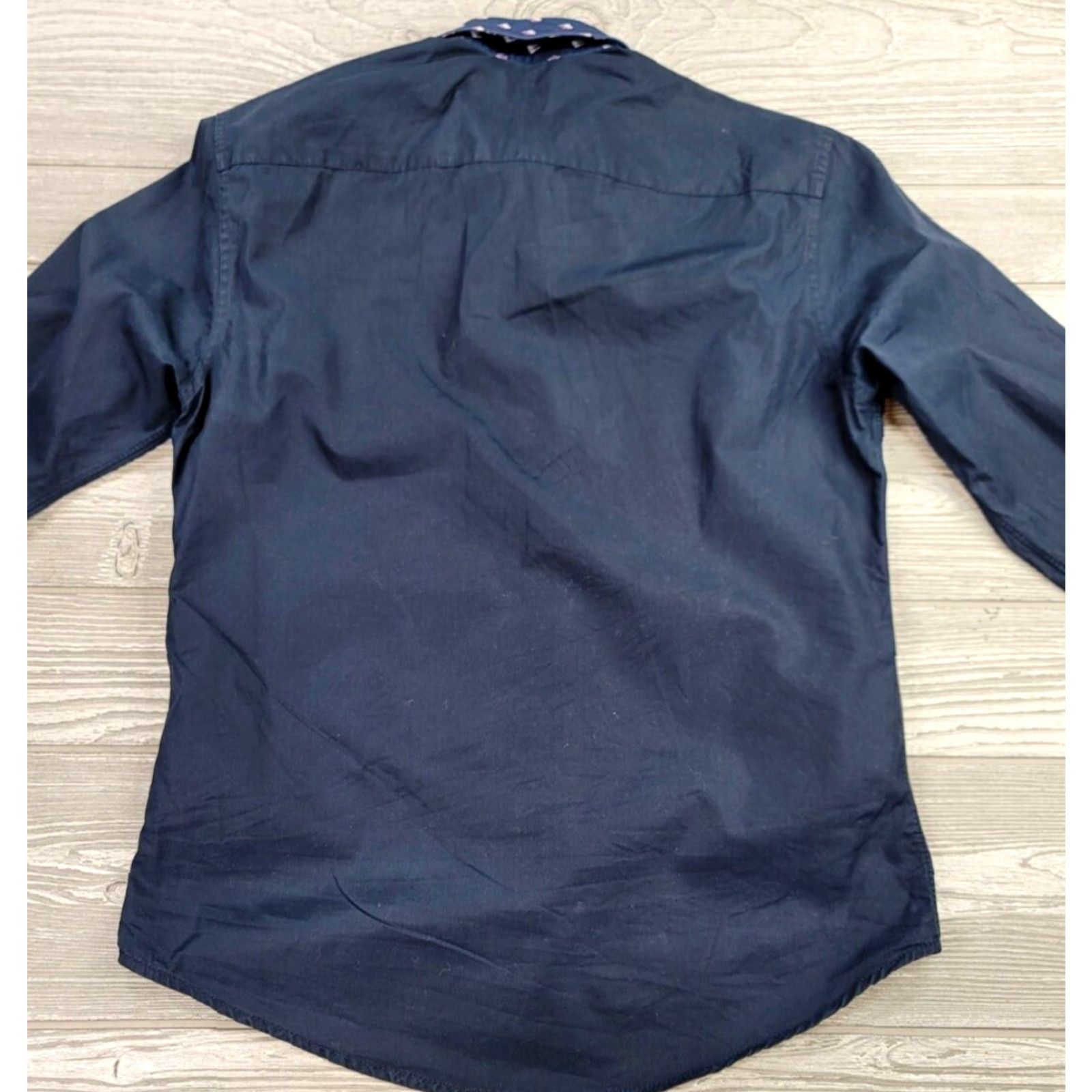 Kenzo KENZO Paris Blue Button-Up Geometric Long Sleeve Mens Shirt 39 Slim Fit Size US L / EU 52-54 / 3 - 6 Thumbnail