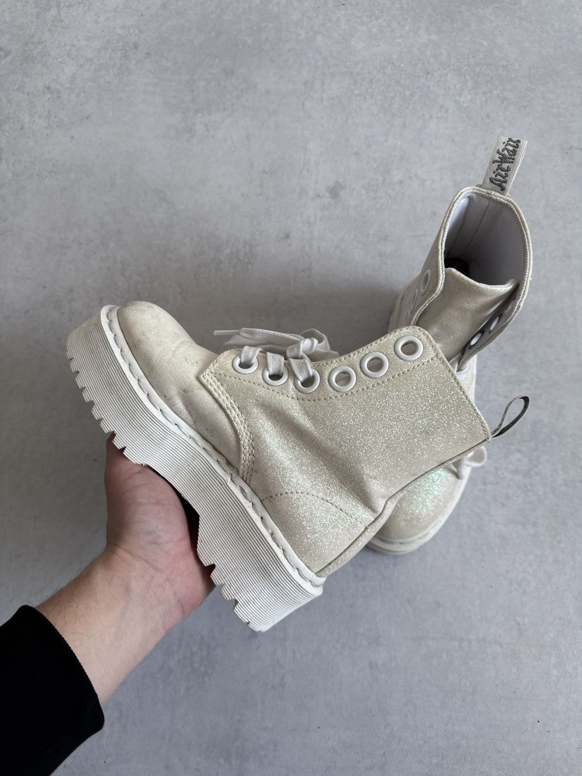 Dr. Martens Dr. Martens Molly Glitter Archive Platform Boots Size US 6.5 / IT 36.5 - 5 Thumbnail