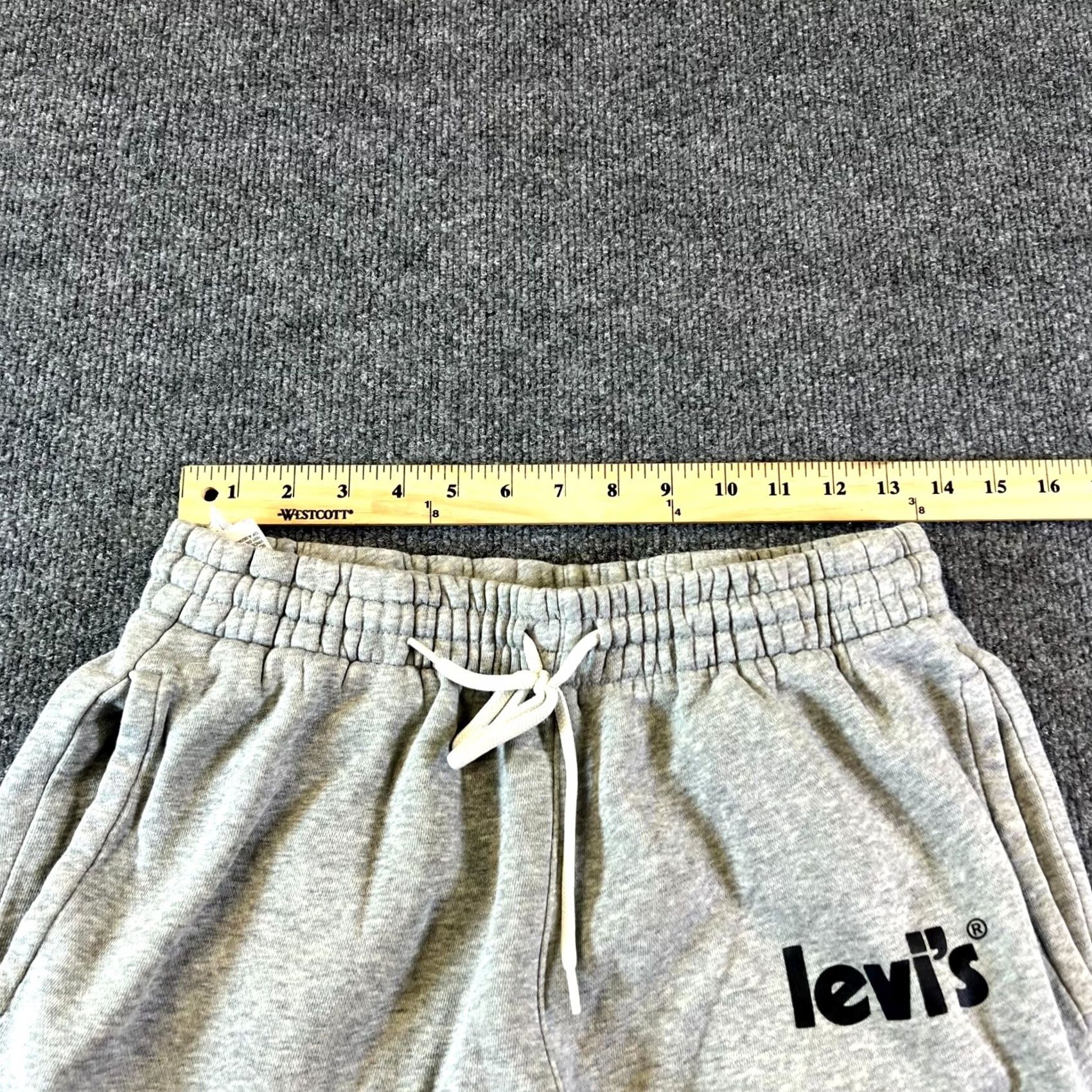 Levi's Levi's Sweatpants Mens Small Gray Fleece Lined Tapered Leg Drawstring Performance Size US 29 - 3 Thumbnail
