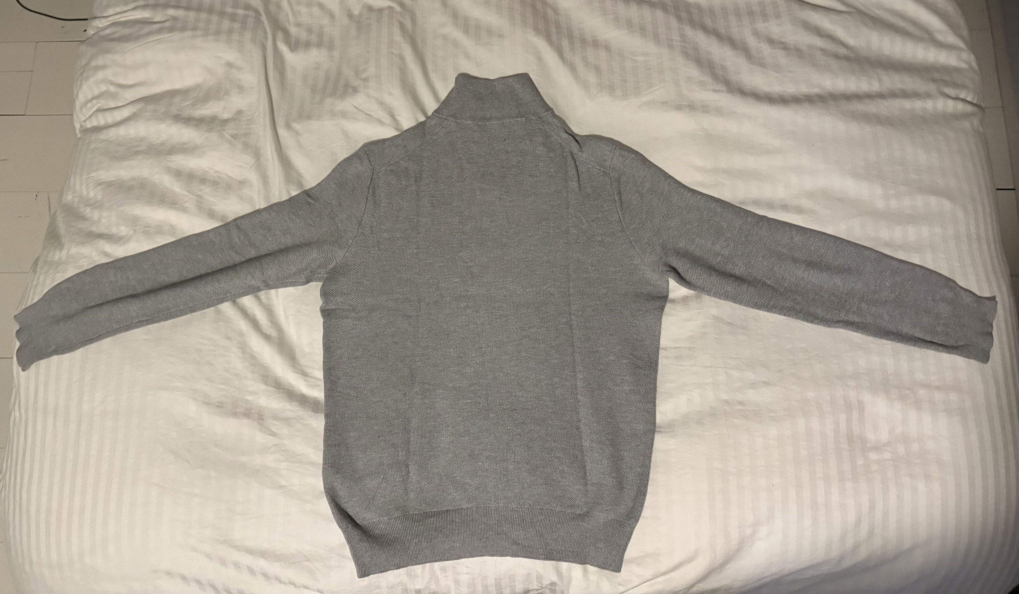 Polo Ralph Lauren Vintage Polo Ralph Lauren Quarter Zip Knit Jumper Grey M Size US M / EU 48-50 / 2 - 2 Thumbnail