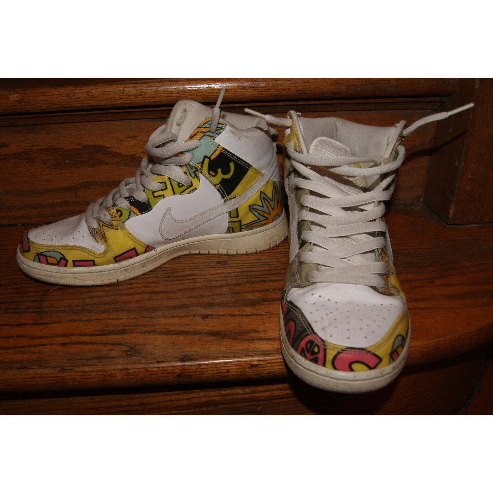 Nike Nike SB Dunk High de La Soul White Mens Size 9 - 2014 Size US 9 / EU 42 - 5 Thumbnail