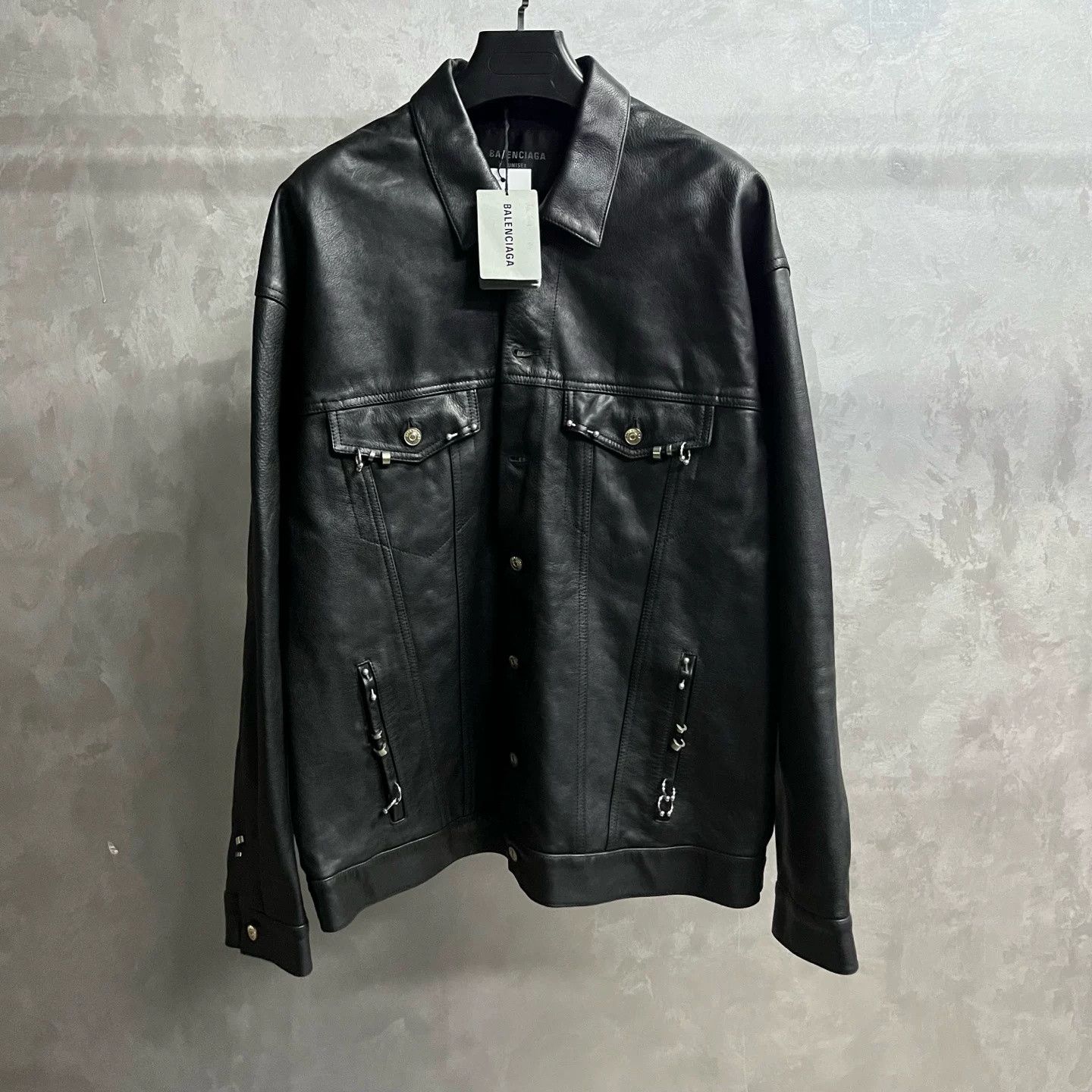 Balenciaga Balenciaga Black Collared Jacket Size US S / EU 44-46 / 1 - 1 Thumbnail