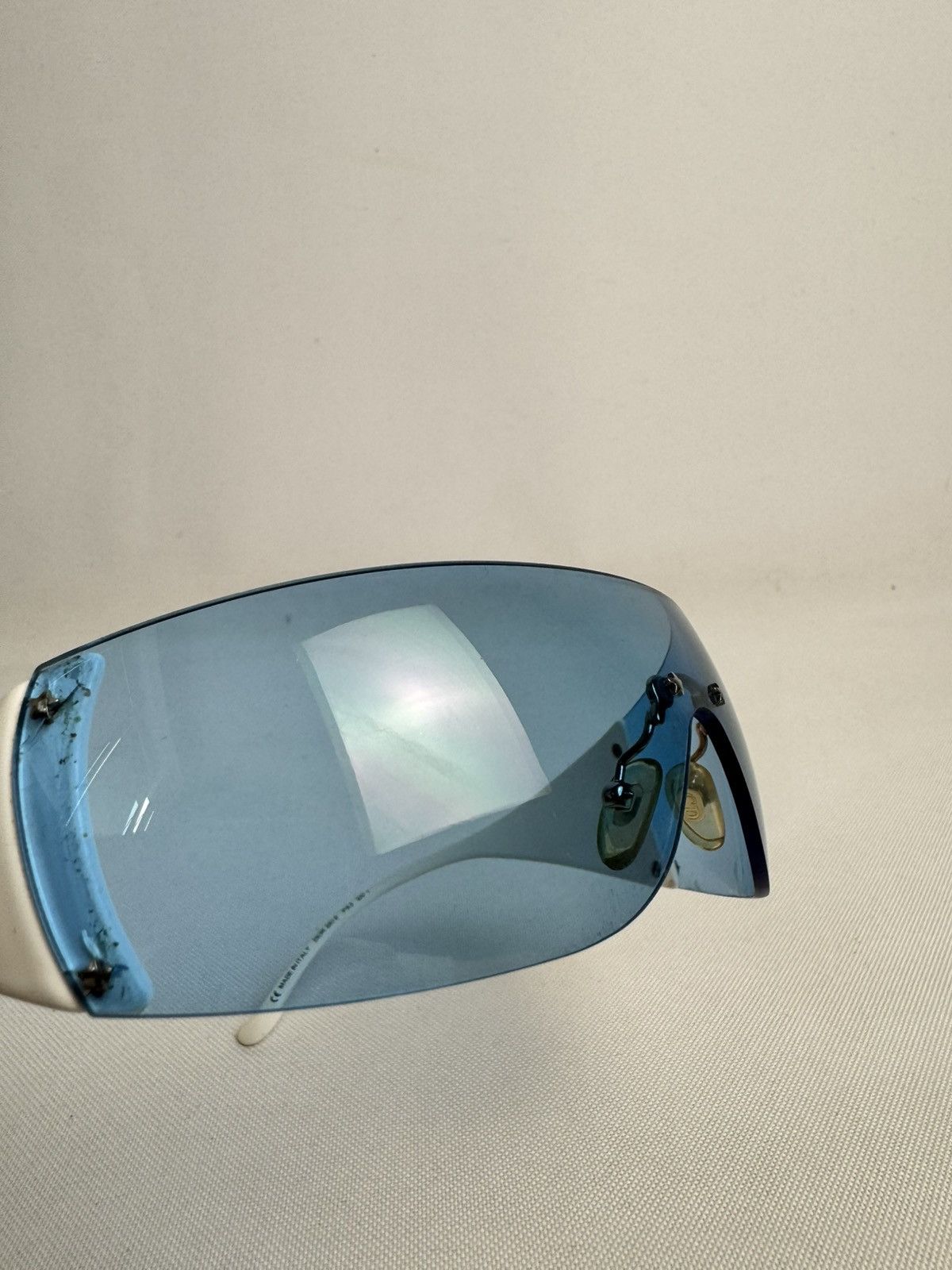 Dior Dior Ski 6 PX3 120 White Blue Shield Sunglasses Size ONE SIZE - 7 Thumbnail