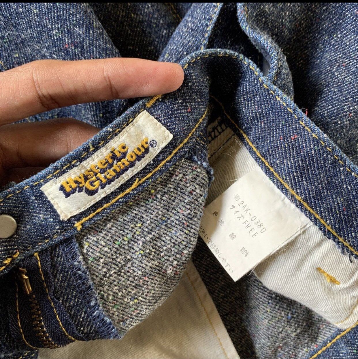 Hysteric Glamour 🔥🔥🔥VTG HYSTERIC DENIM SKIRT Size 24" / US 00 / IT 34 - 6 Thumbnail