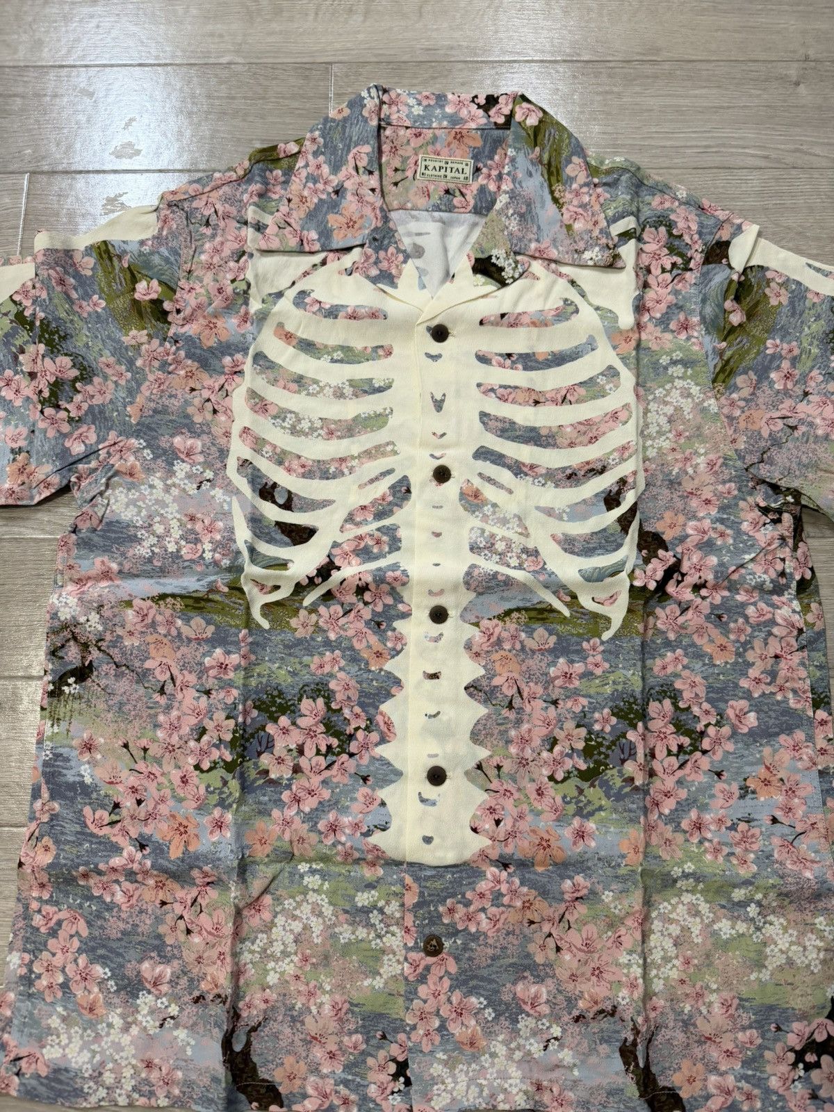 Kapital Kapital Rayon Sakura Bone pt Aloha Shirt Size US L / EU 52-54 / 3 - 3 Thumbnail
