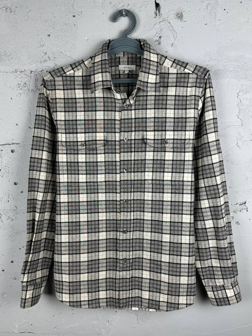 Reiss Reiss Plaid Pocket Shirt White Clean Fit Streetwear Size US M / EU 48-50 / 2 - 1 Thumbnail