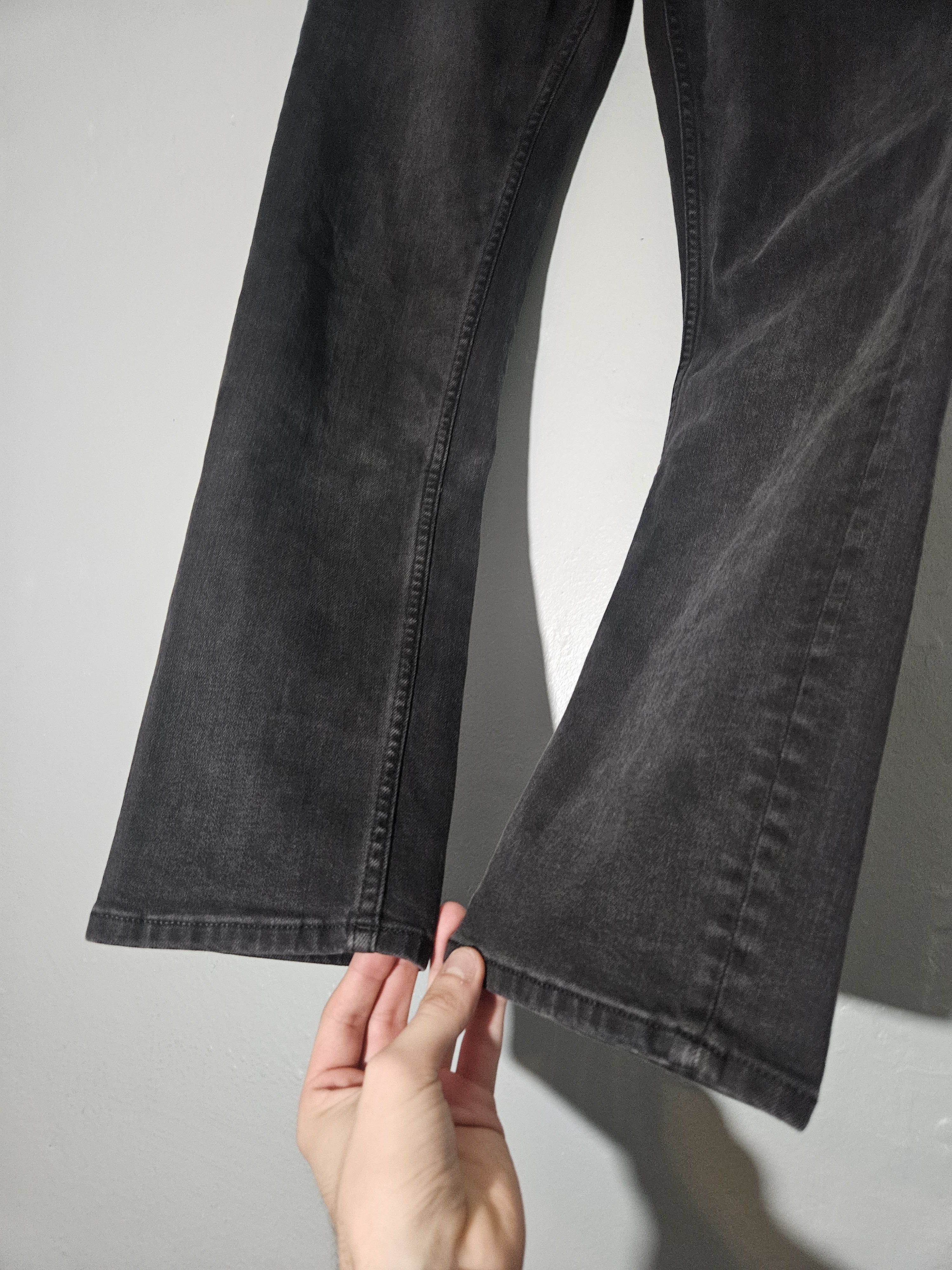 Acne Studios Blå Konst River Used Blk Back Patch Denim Jeans Size US 31 - 4 Thumbnail