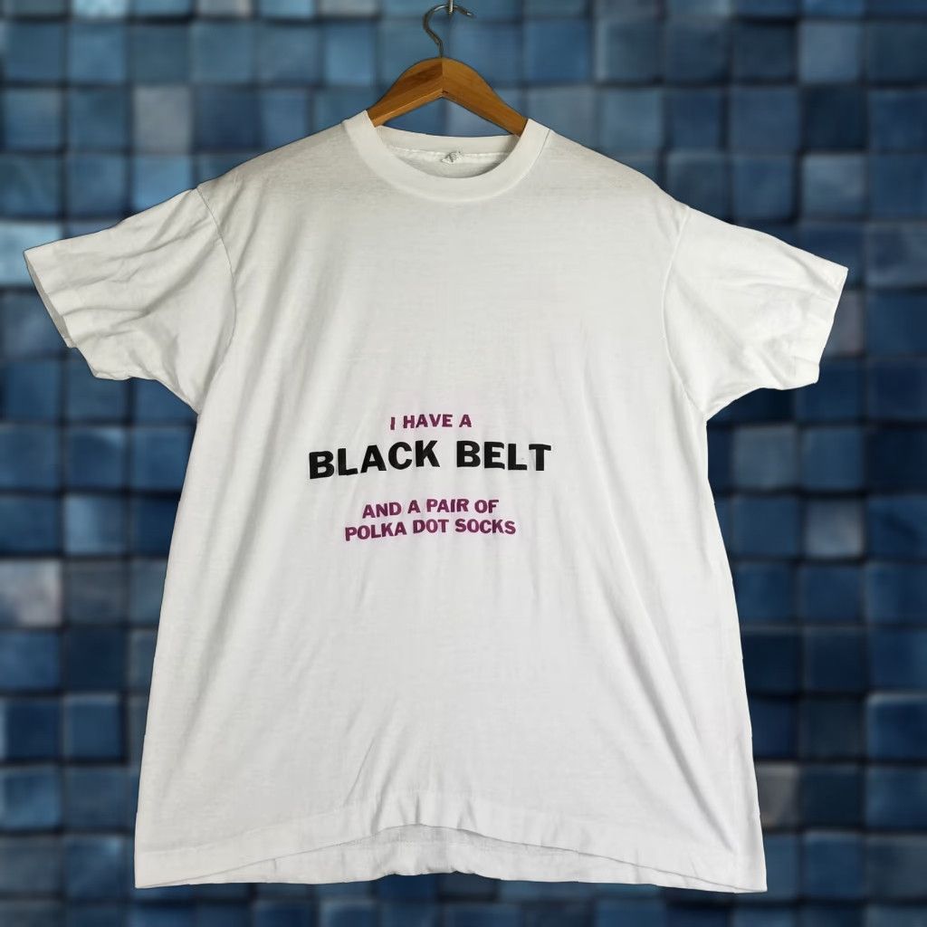 Vintage VINTAGE Screen Stars Jiu-Jitsu Shirt Large Men MMA Martial Arts Short Sleeve White 80s Funny Combat Size US L / EU 52-54 / 3 - 1 Thumbnail