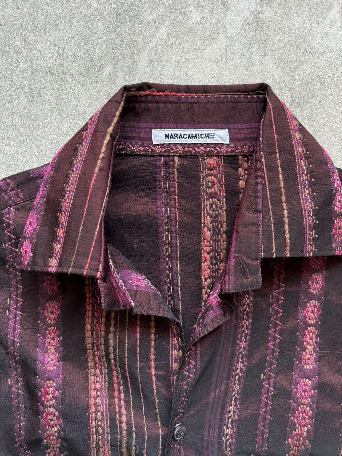 Japanese Brand NARACAMICIE vintage Shirt Long Sleeve Womens Size Small Size S / US 4 / IT 40 - 2 Thumbnail