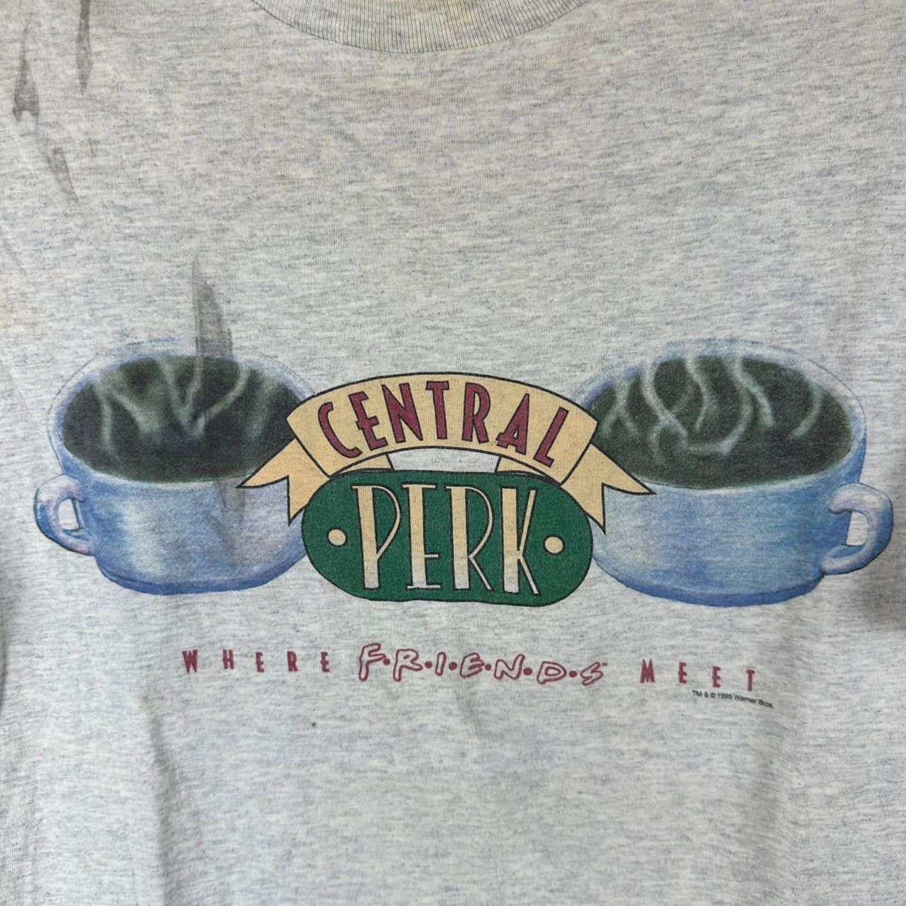 Vintage × Warner Bros Vintage 1995 Friends TV Show Central Park Promo T-shirt Size US L / EU 52-54 / 3 - 8 Thumbnail
