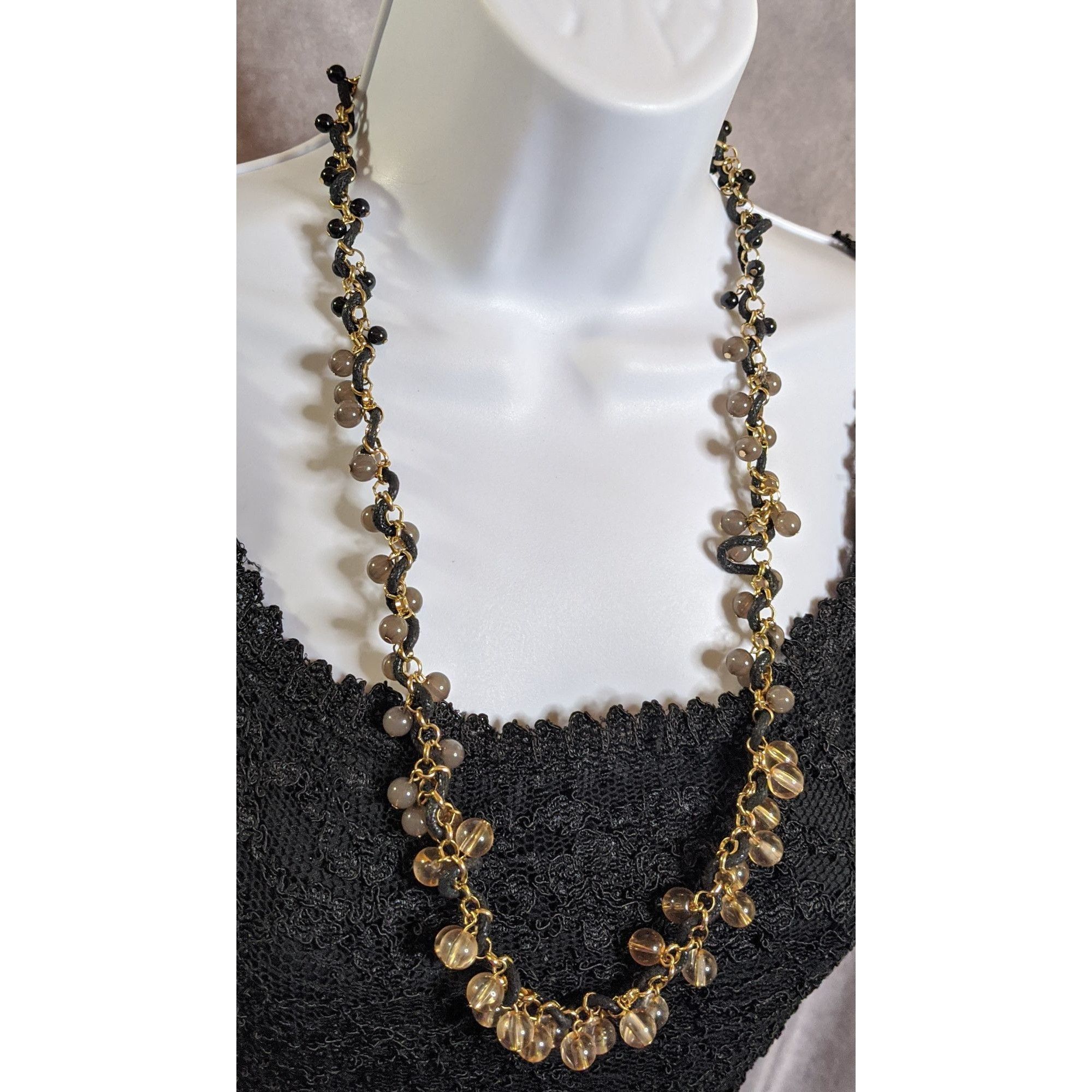 Coldwater Creek Vintage Coldwater Creek Grey Beaded Necklace Size ONE SIZE - 1 Thumbnail