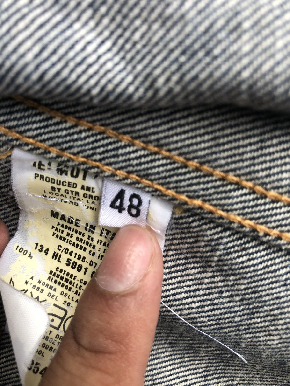 Helmut Lang Helmut Lang Classic Raw Denim Jacket Size US L / EU 52-54 / 3 - 22 Thumbnail