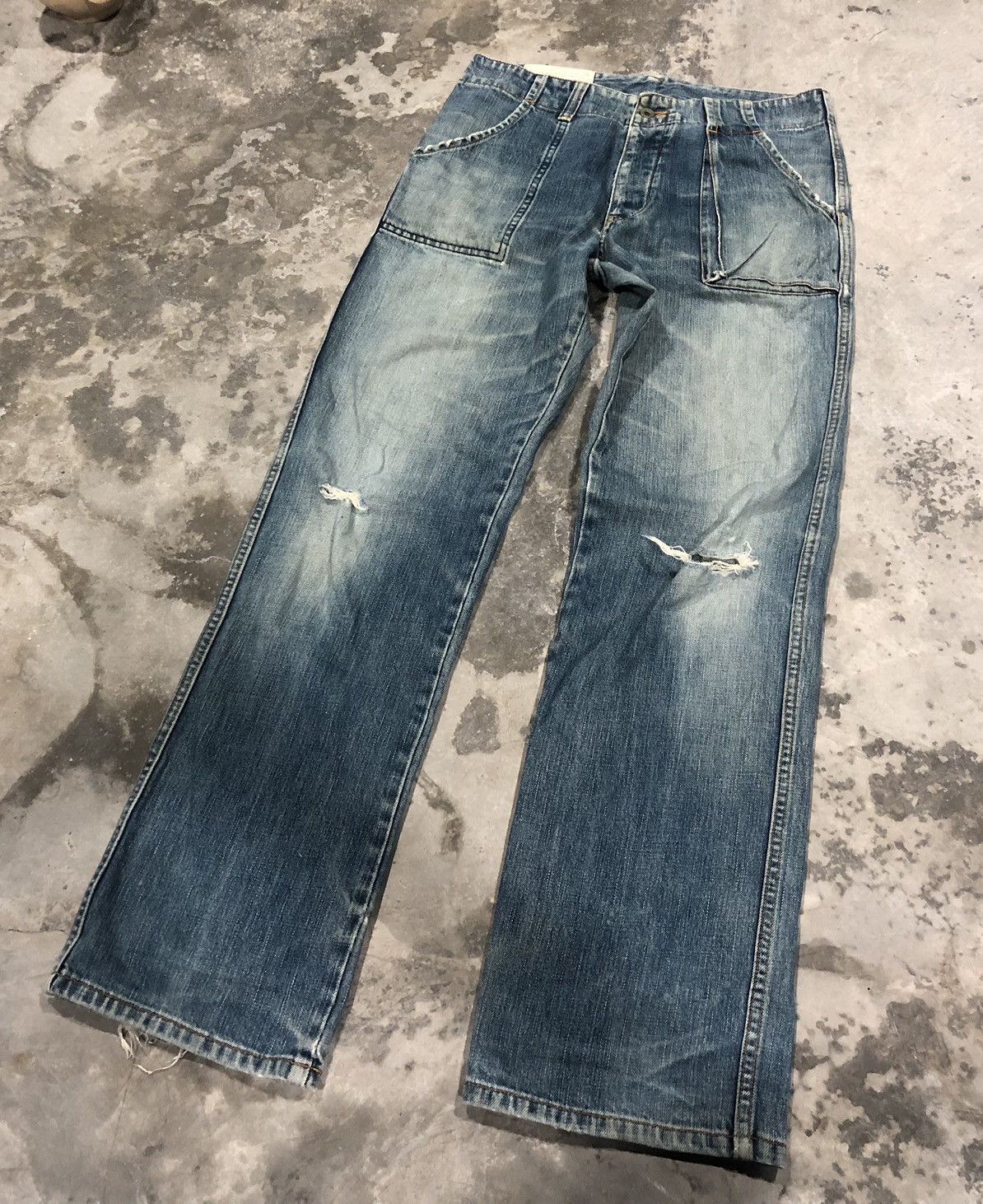 Japanese Brand × Johnbull × Vintage Vintage Johnbull Soldier Bushpant Denim Jeans Size US 33 - 1 Thumbnail