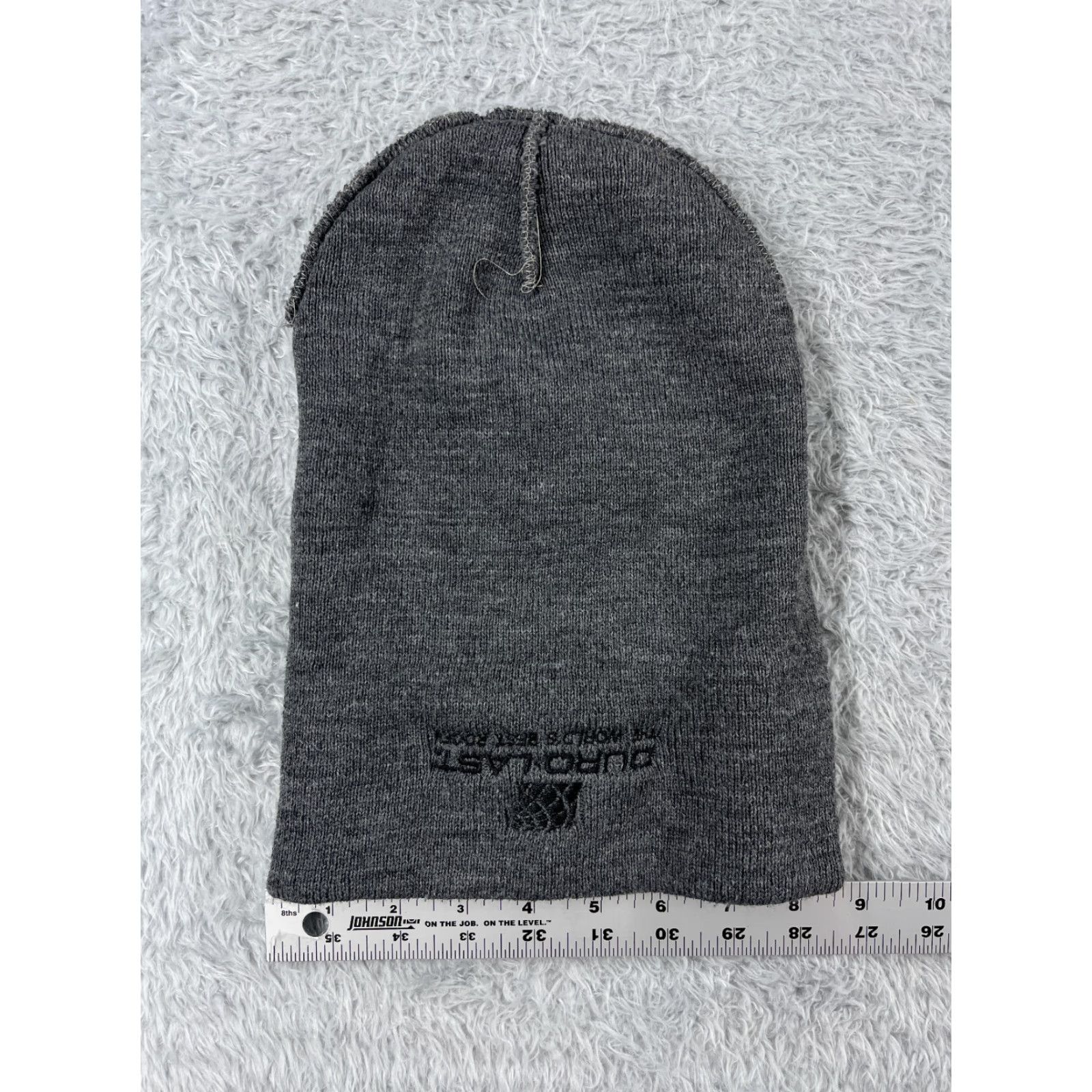 Vintage Bayside Duro Last Beanie Toque Hat Adult One Size Gray Knit 100% Acrylic Roofing System Beanie Mens Winter 90s Roofing Keywords Size ONE SIZE - 5 Thumbnail