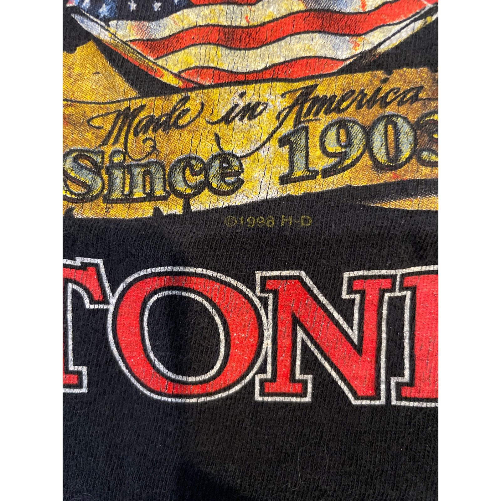 Harley Davidson Vintage 1998 Desert Storm Harley Davidson Lightning Tee XL Size US XL / EU 56 / 4 - 6 Thumbnail