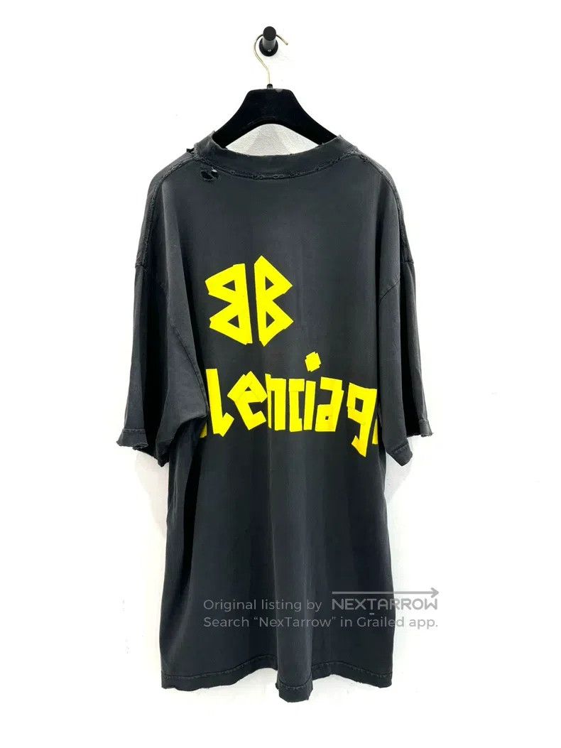 Balenciaga Balenciaga Graffiti Letter Logo Tape Short Sleeve Size US XXS / EU 40 - 3 Thumbnail