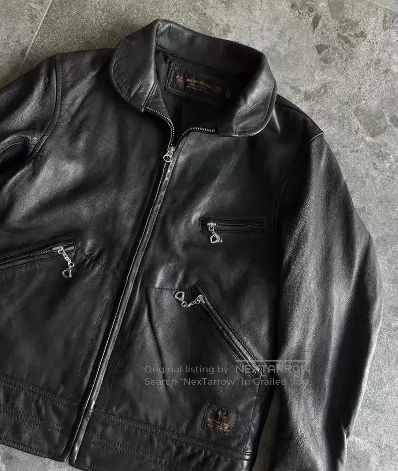 Neighborhood Neighborhood Vintage Leather Jacket Size US S / EU 44-46 / 1 - 1 Thumbnail