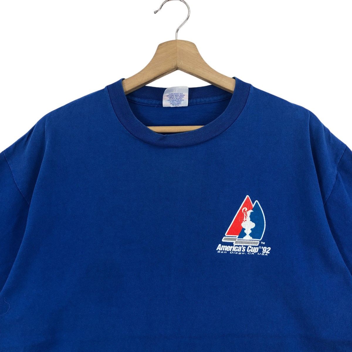 Vintage Vintage AMERICAN CUP ‘92 San Diego CA Usa Tee Shirt Size US XL / EU 56 / 4 - 2 Thumbnail