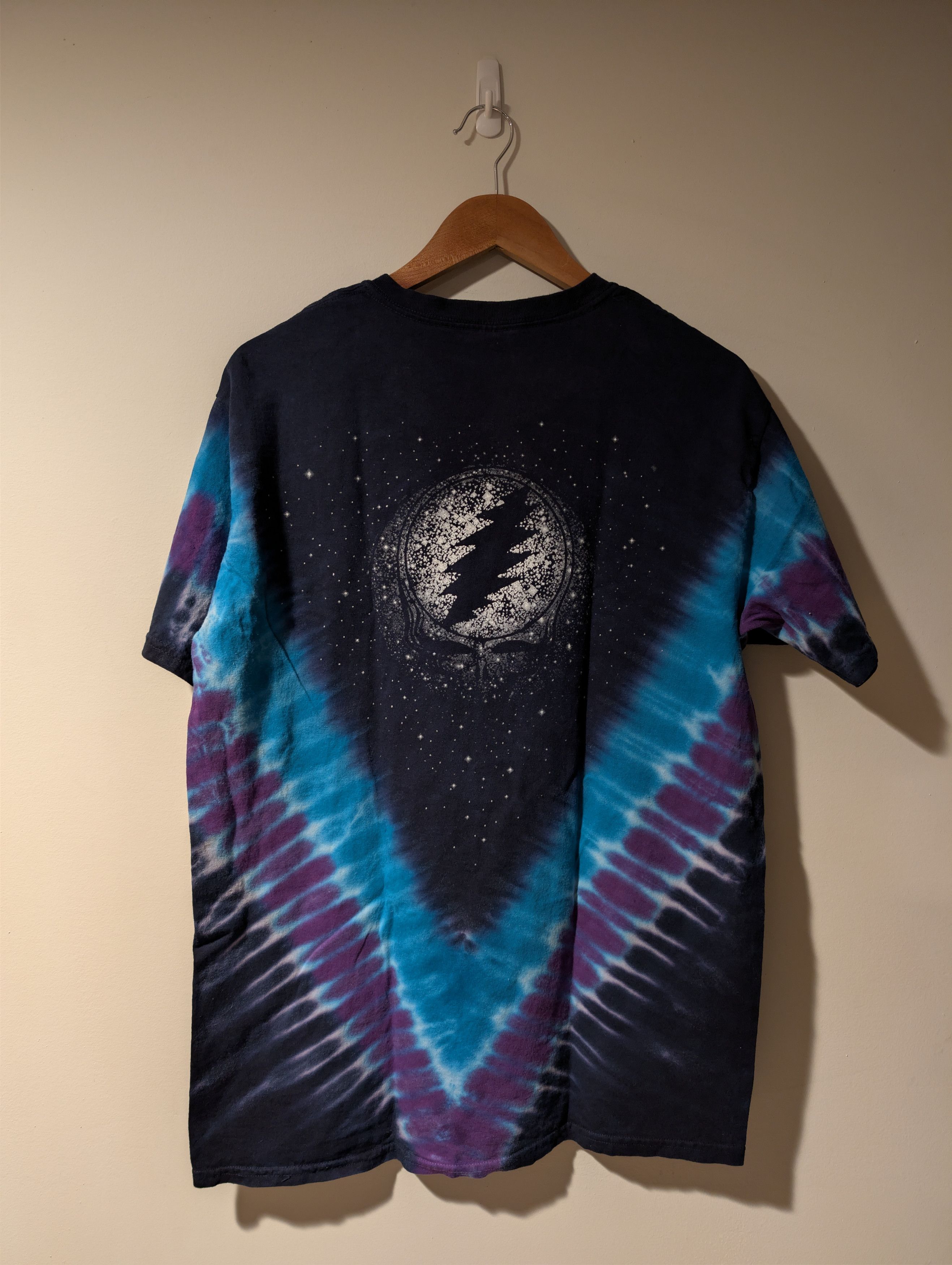 Grateful Dead × Liquid Blue Vintage 2007 Grateful Dead Space Skull Tie Dye Large T-Shirt Size US L / EU 52-54 / 3 - 4 Thumbnail