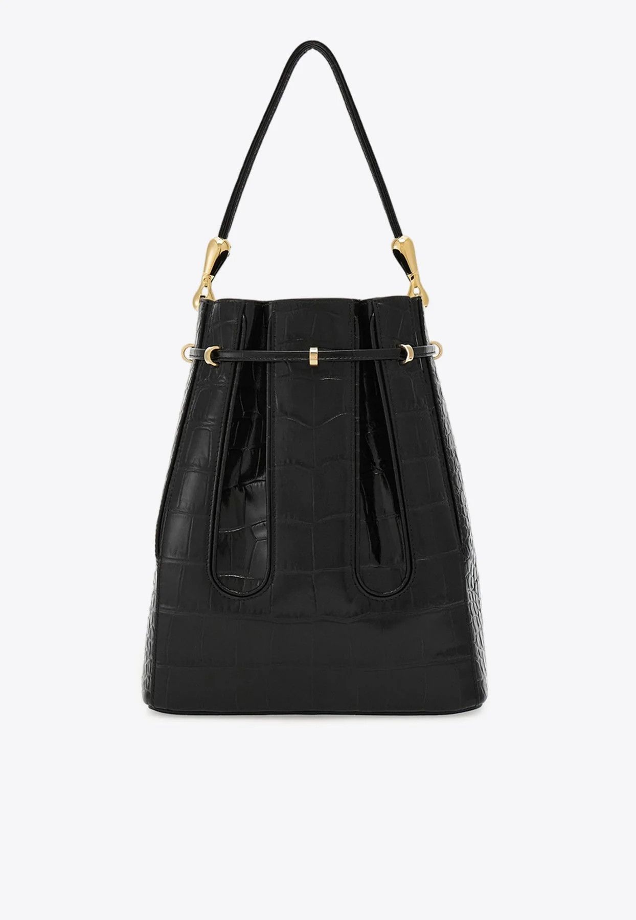 Salvatore Ferragamo o1s1rm0924 Size: OS / Leather Bucket Bag in Black Size ONE SIZE - 3 Thumbnail