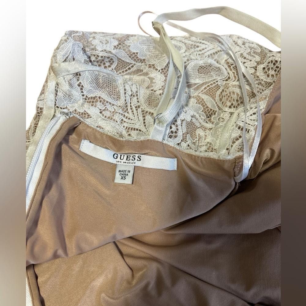 Guess Guess Gorgeous White Lace Mini Dress Size S / US 4 / IT 40 - 4 Thumbnail