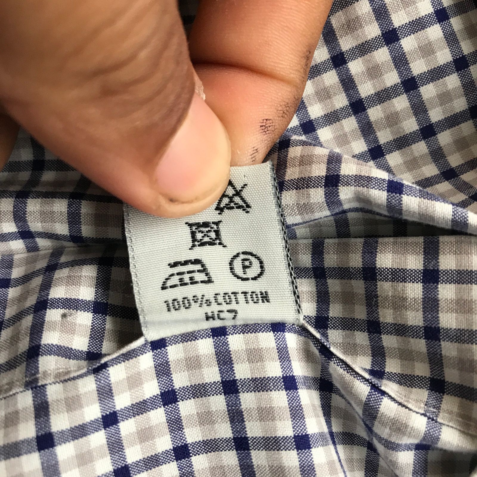 Hawes & Curtis Hawes & Curtis St James Slim Fit Gingham Button Shirt Men M Size US M / EU 48-50 / 2 - 9 Thumbnail