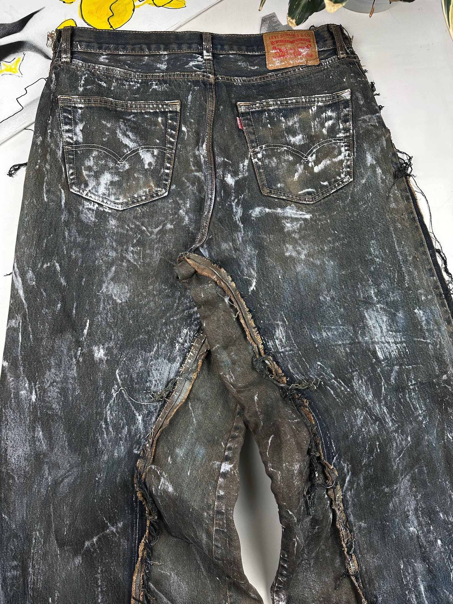 Levi's Vintage Levis Undercover kapital Style Jeans baggy patchwork Size US 34 / EU 50 - 10 Thumbnail