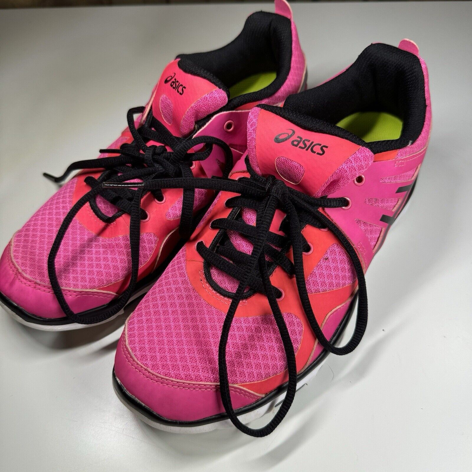 Asics Asics Gel Shoes Sneakers Neon Pink Mesh 8.5 Running Training Size US 8.5 / IT 38.5 - 1 Thumbnail