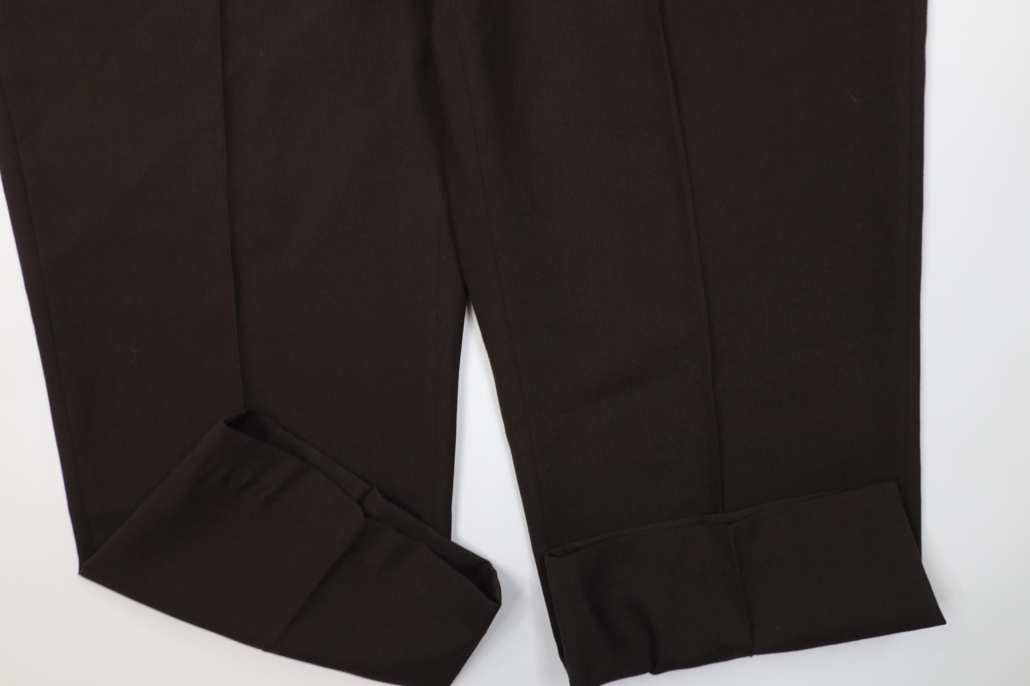 Vintage Vintage 90s Streetwear Knit Wide Leg Chino Pants Brown Size US 42 / EU 58 - 6 Thumbnail