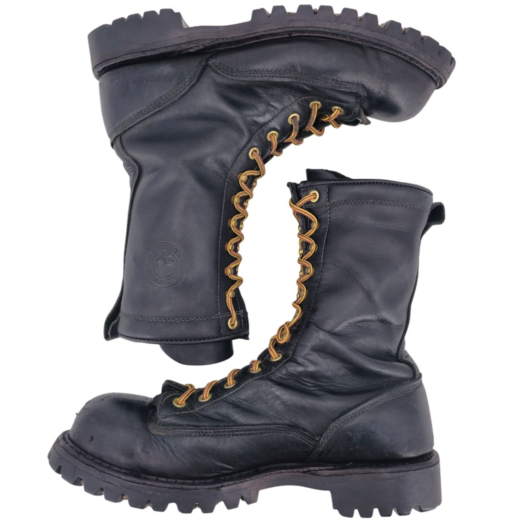 White's Hathorn Boots Men 10.5 Black Leather Work Boots USA