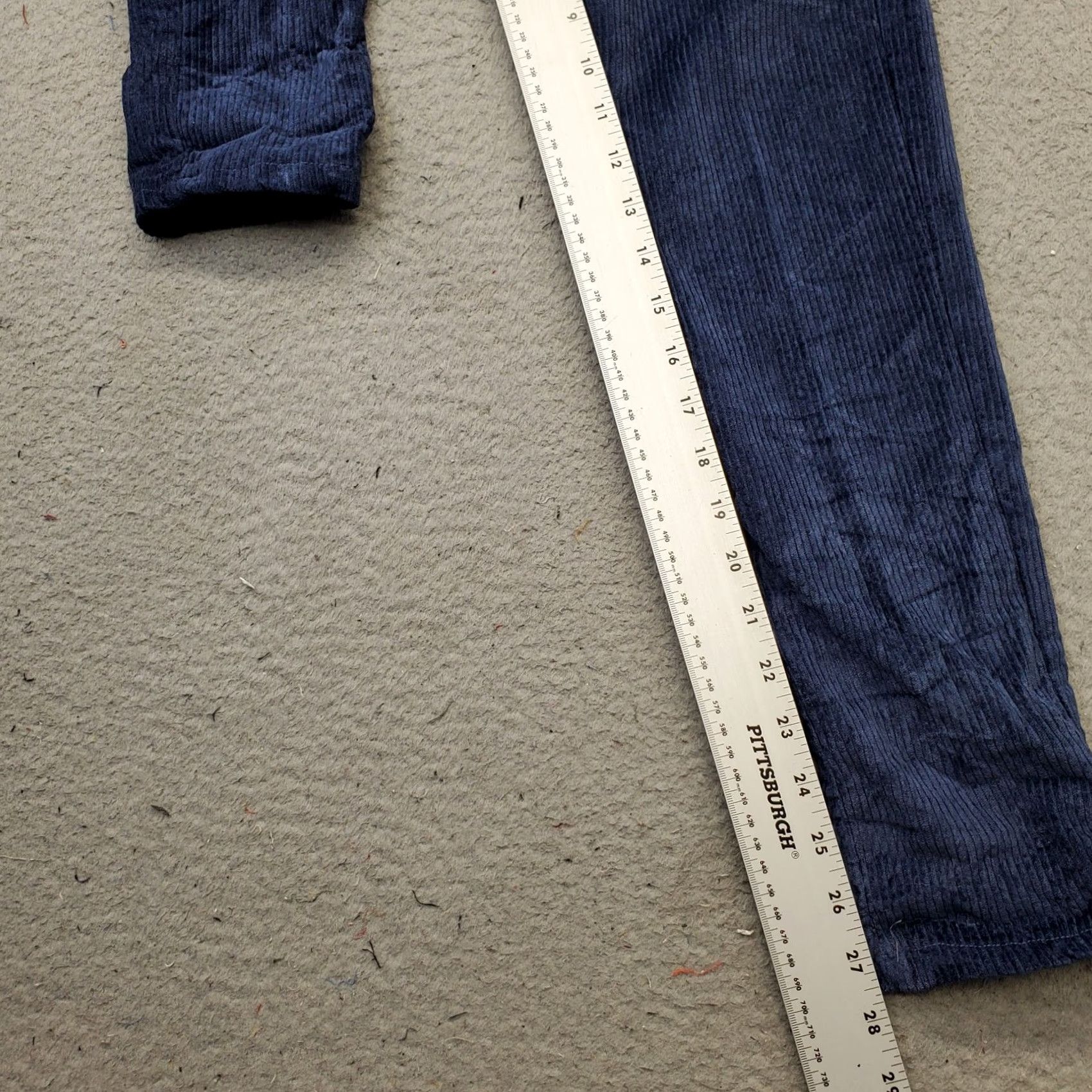 Vintage Venti6 Corduroy Pants Womens Small Blue Soft Stretch Drawstring Elastic Waist Size 28" / US 6 / IT 42 - 4 Thumbnail