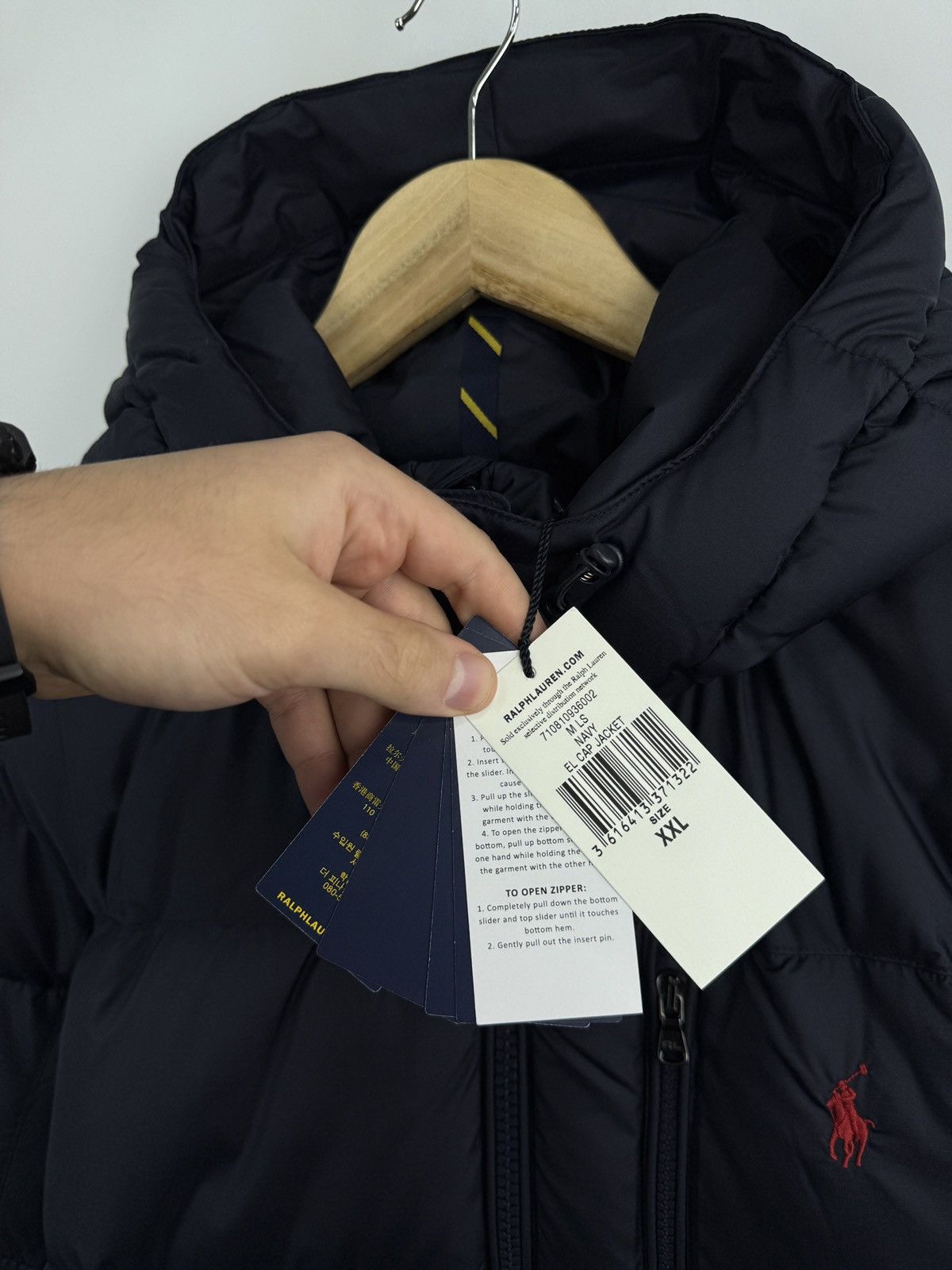 Polo Ralph Lauren 🇺🇸❗️NEW Ralph Lauren Hooded Down Puffer MLS Navy El Cap Jacket Size US XXL / EU 58 / 5 - 13 Thumbnail