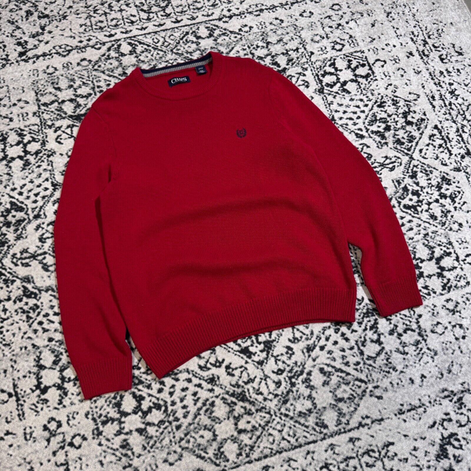 Chaps × Vintage Chaps Unisex Red Cotton Sweater Size S Regular Fit Size US S / EU 44-46 / 1 - 3 Thumbnail