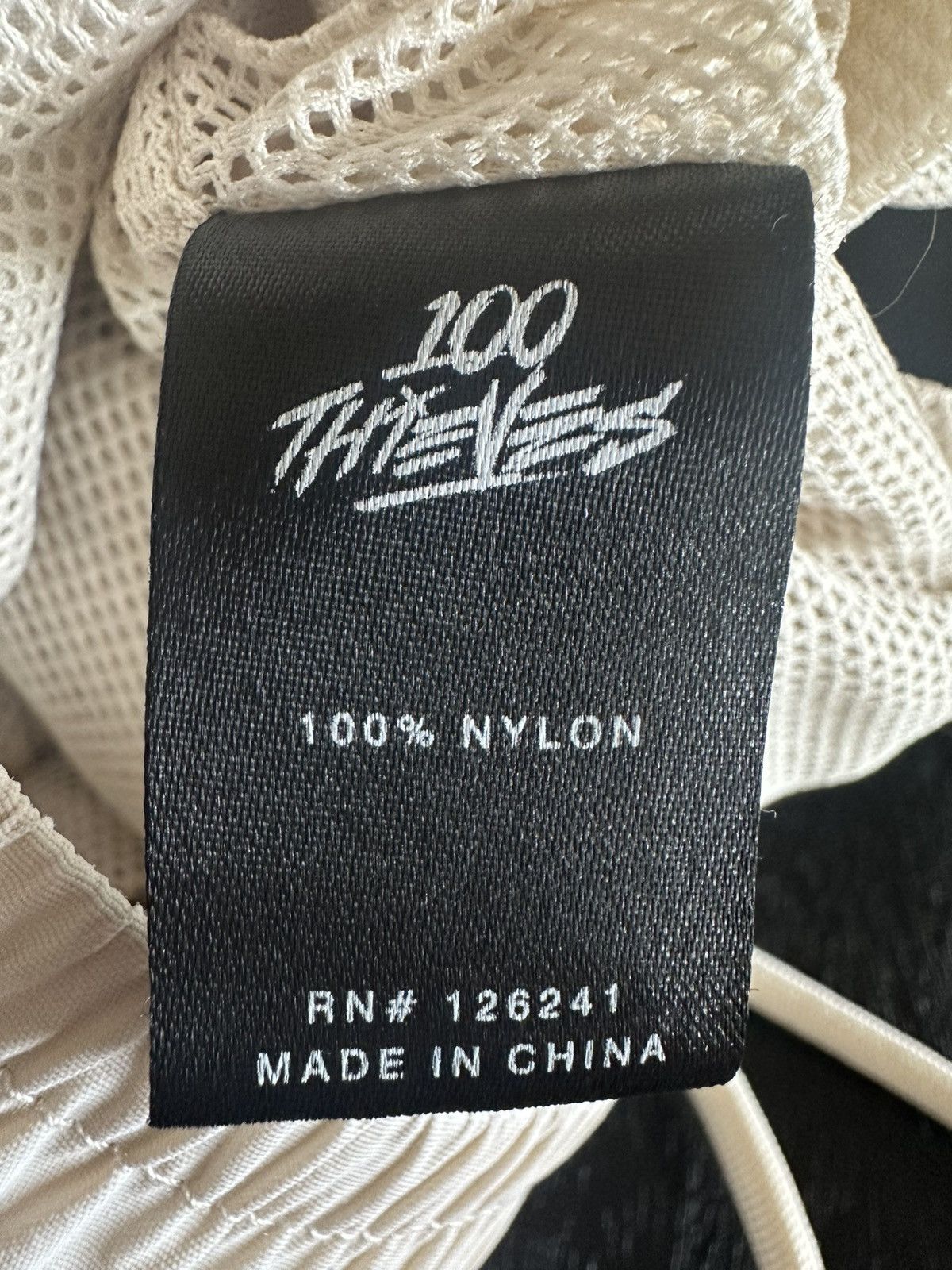 100 Thieves 100 Thieves Foundations Nylon Shorts — Cream (S) Size US 30 / EU 46 - 6 Thumbnail