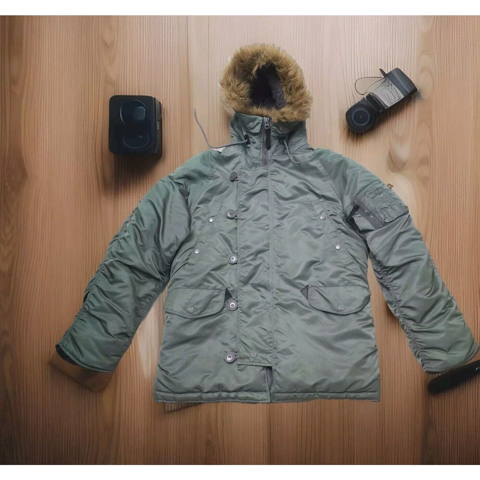 Alpha Industries Alpha Industries Extreme Weather Hooded Jacket N-3B Size US S / EU 44-46 / 1 - 2 Thumbnail