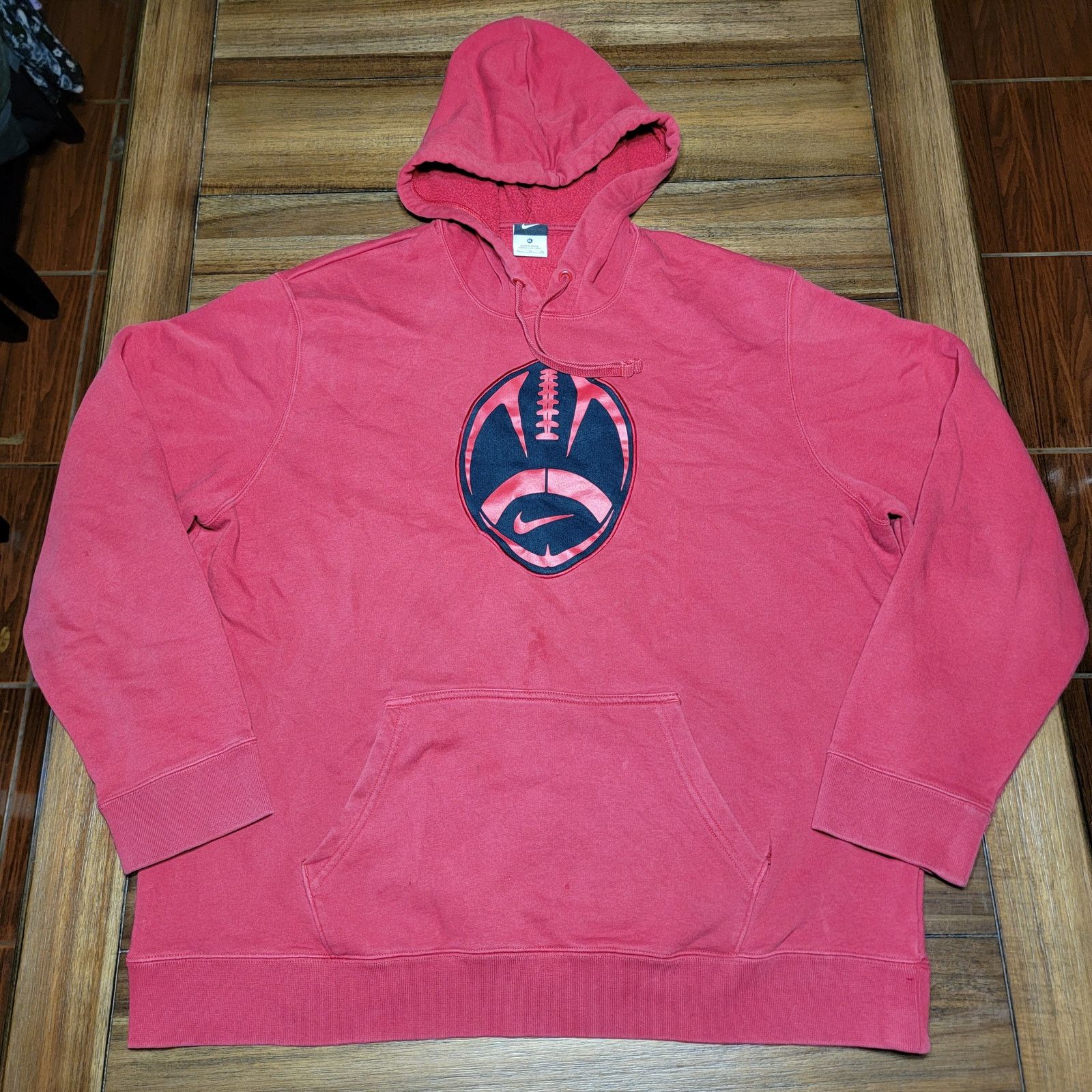 Nike VINTAGE Nike LS Pullover Hoodie Football Graphic - Size XL Size US XL / EU 56 / 4 - 1 Thumbnail