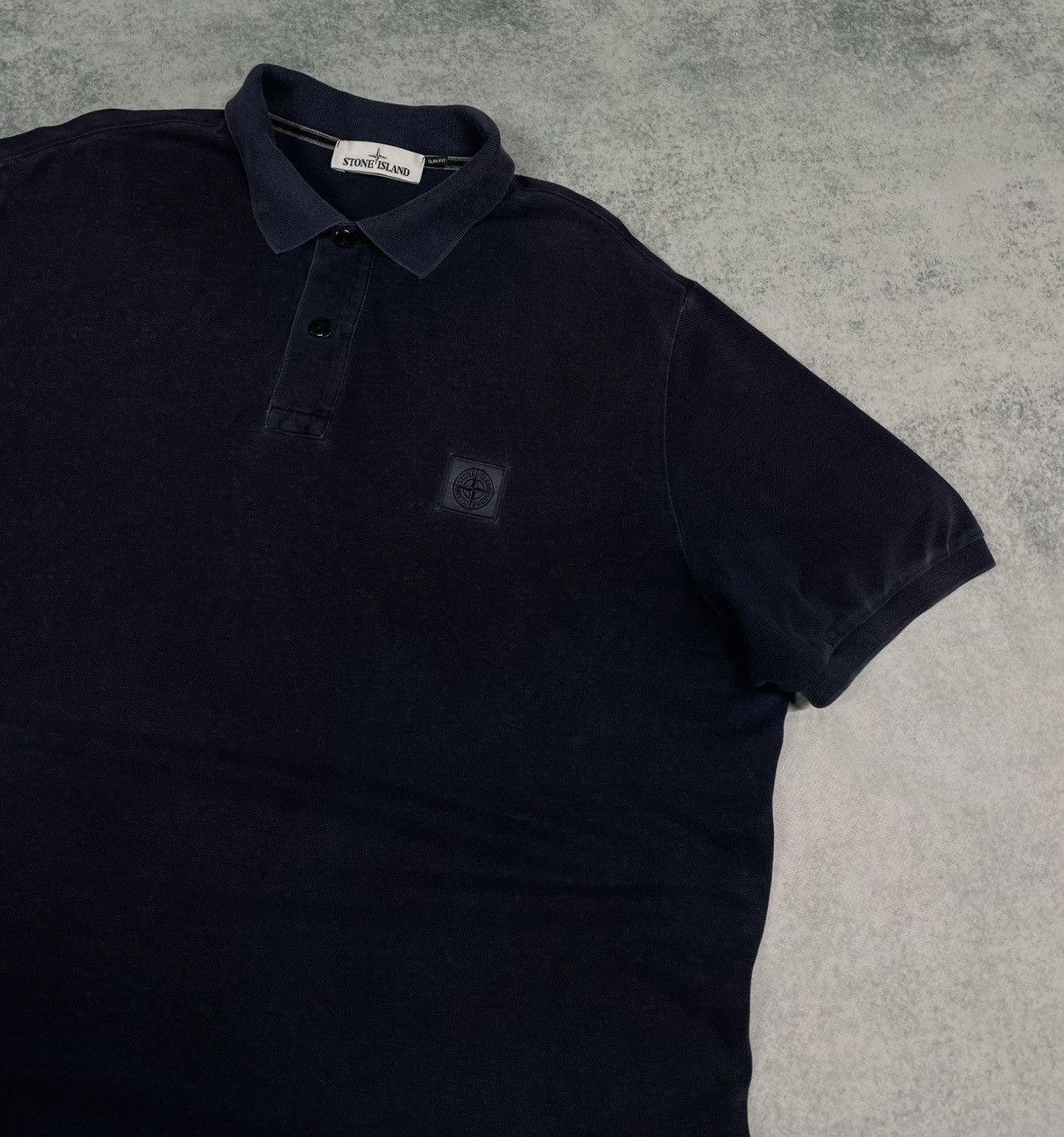 Stone Island Stone Island Patch Program Slim Fit Men’s Polo T-Shirt Dyed Size US XXL / EU 58 / 5 - 3 Thumbnail