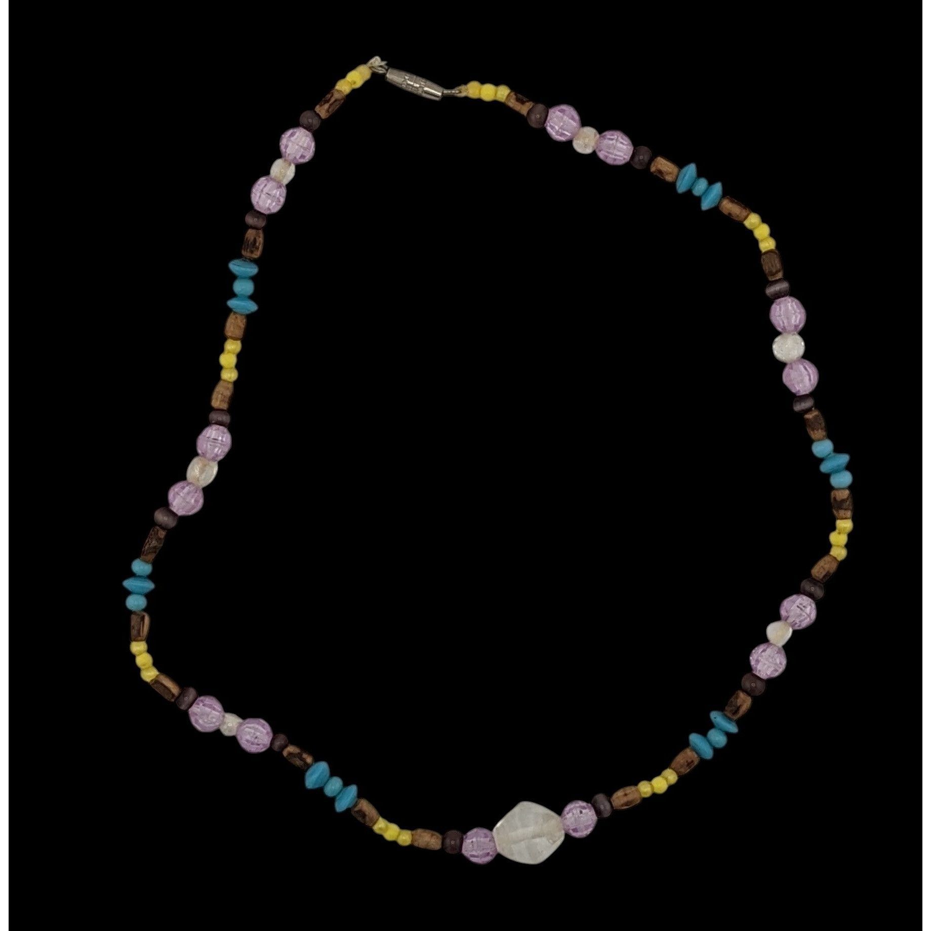 Other Handmade Beaded Acrylic And Wood Necklace Size ONE SIZE - 1 Thumbnail