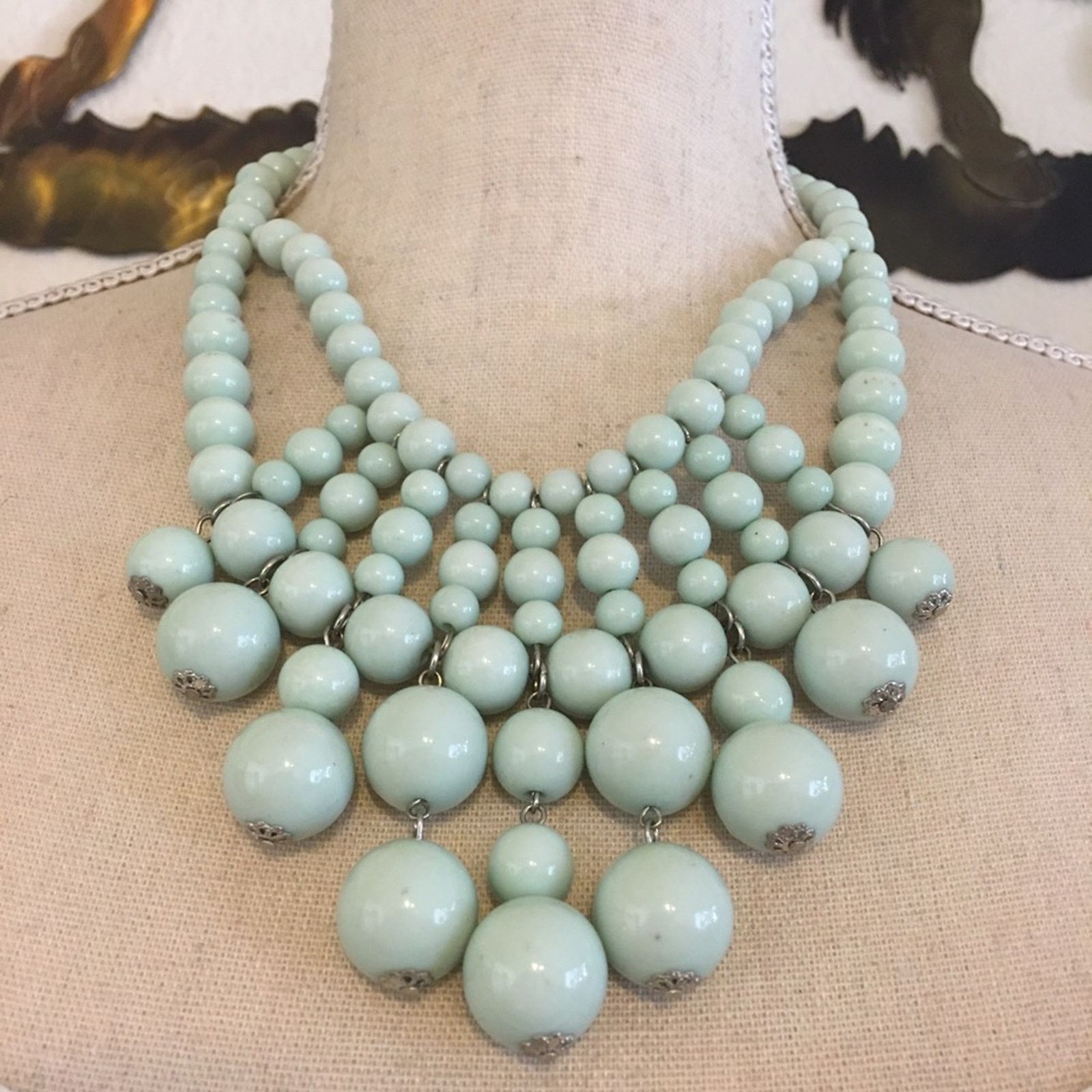 Jewelry Simple Addiction powder blue beaded necklace Size ONE SIZE - 1 Thumbnail