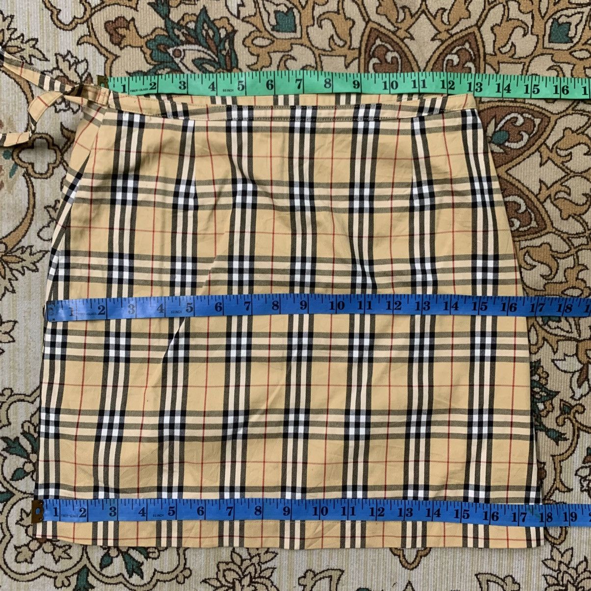 Burberry VINTAGE BURBERRYS SKIRT NOVACHECK Size 38" / US 16 / IT 52 - 9 Thumbnail