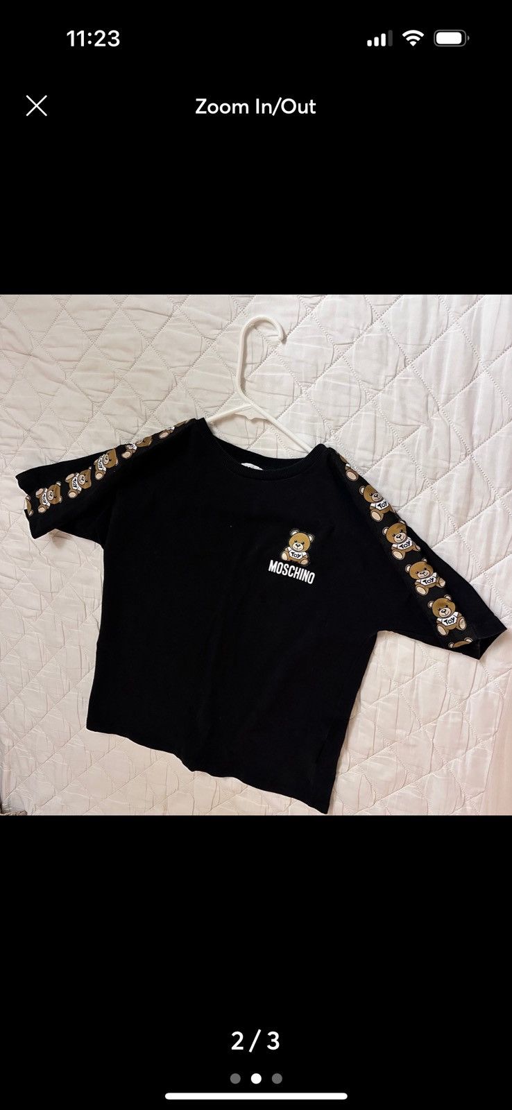Moschino Moschino black short sleeve t-shirt Size XS / US 0-2 / IT 36-38 - 2 Thumbnail