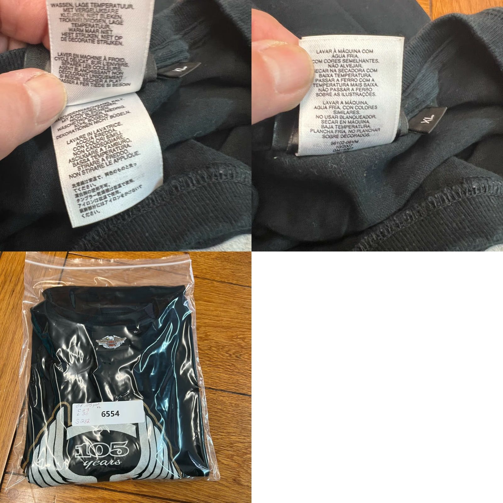 Harley Davidson VINTAGE Harley-Davidson T-Shirt Motorcycle Graphic 105 Years 2008 Mens XL Black Crew Neck Short Sleeve 100% Cotton Size US XL / EU 56 / 4 - 8 Thumbnail