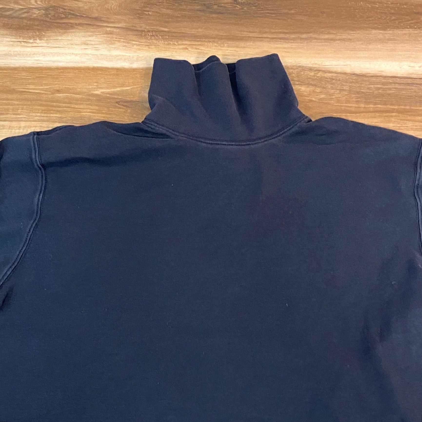 Vintage LL Bean Mens Black Cotton Turtleneck Long Sleeve Shirt Large L REG Size US L / EU 52-54 / 3 - 2 Thumbnail